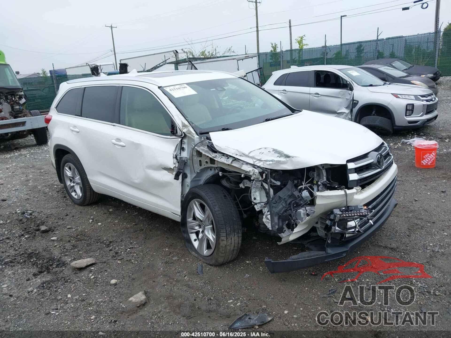 TOYOTA HIGHLANDER 2017 - 5TDDZRFH6HS383458