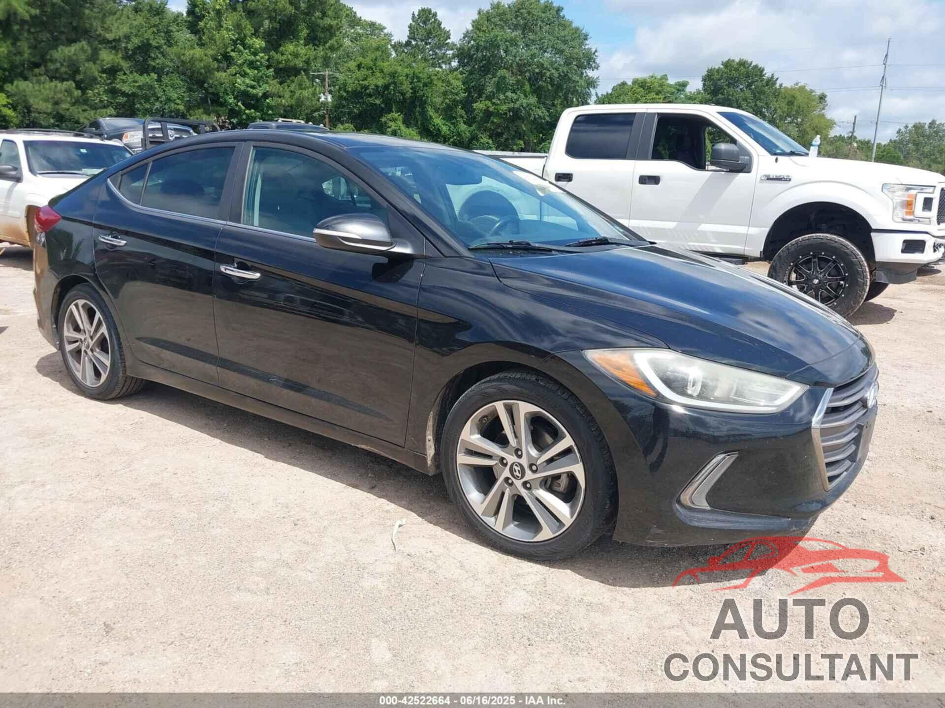 HYUNDAI ELANTRA 2017 - KMHD84LF9HU164638