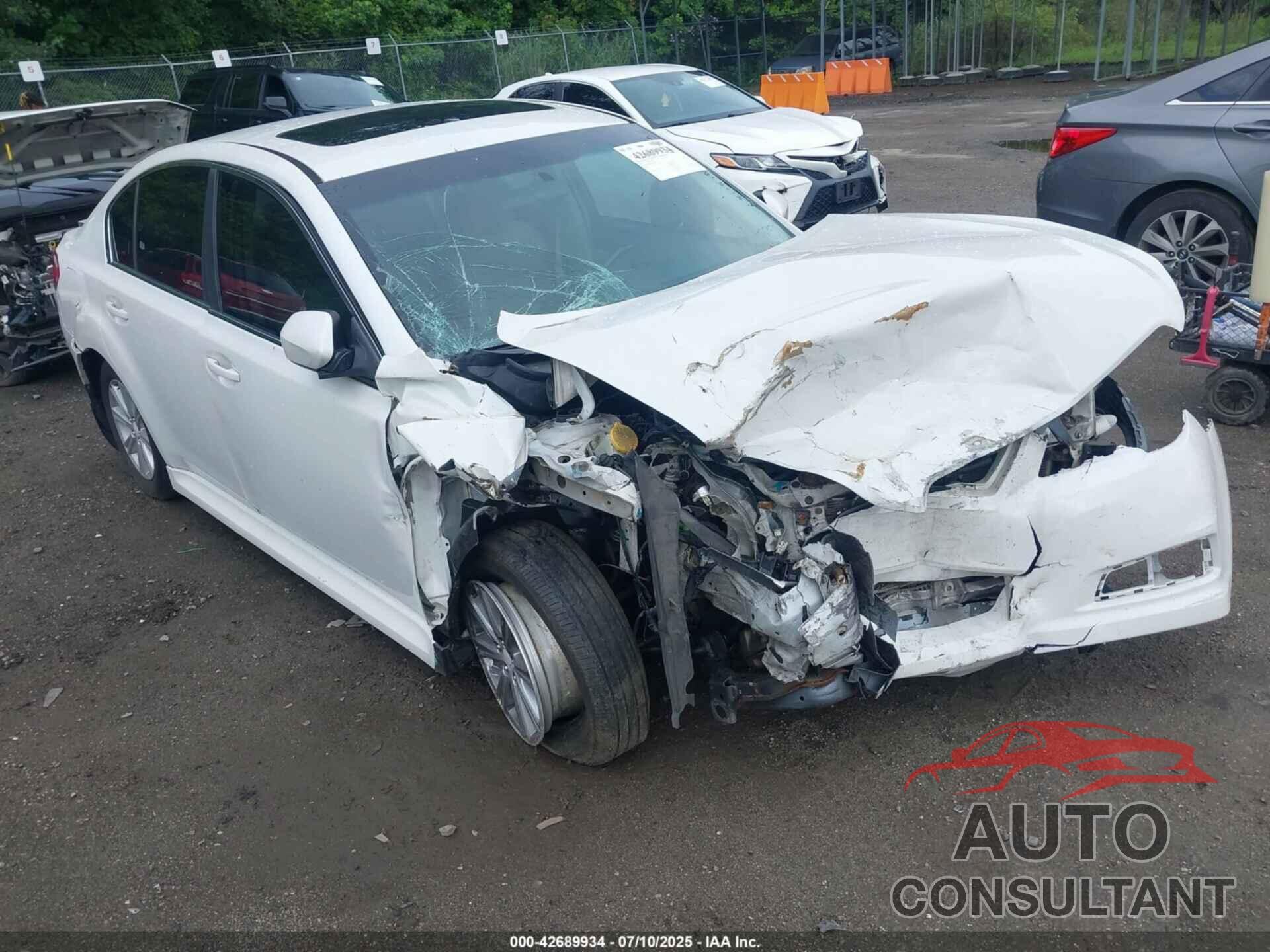 SUBARU LEGACY 2012 - 4S3BMBG61C3007934
