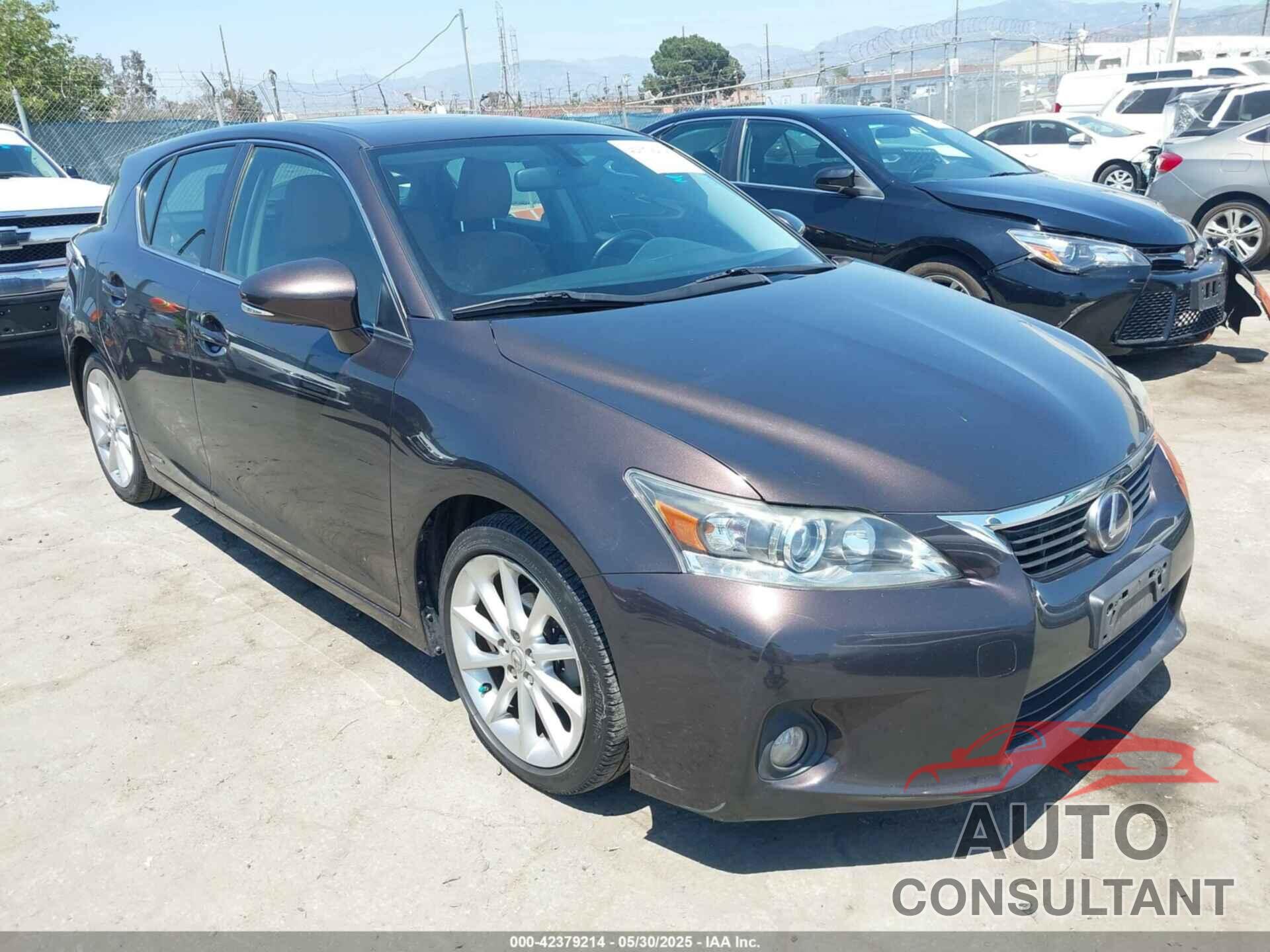 LEXUS CT 200H 2013 - JTHKD5BH4D2132930