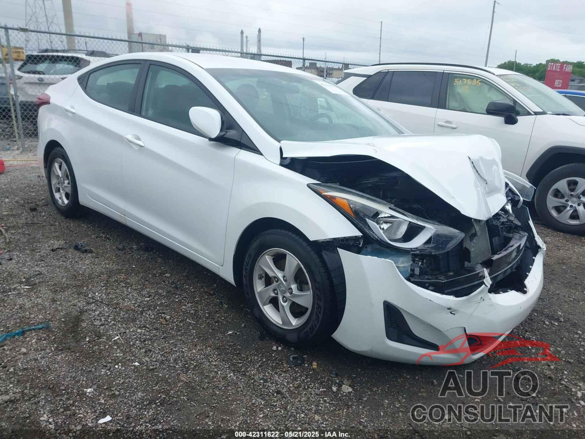 HYUNDAI ELANTRA 2015 - 5NPDH4AE3FH649752