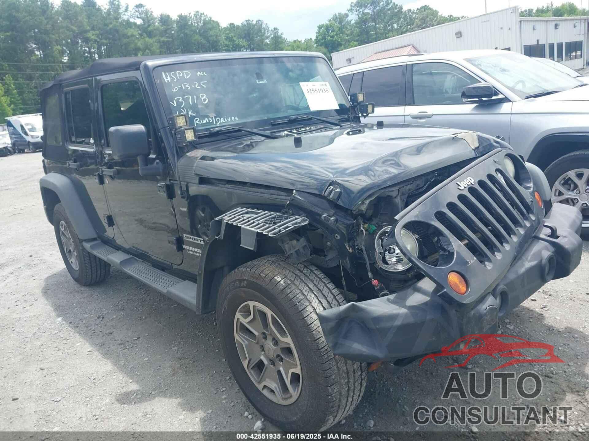JEEP WRANGLER UNLIMITED 2012 - 1C4BJWDG0CL233718