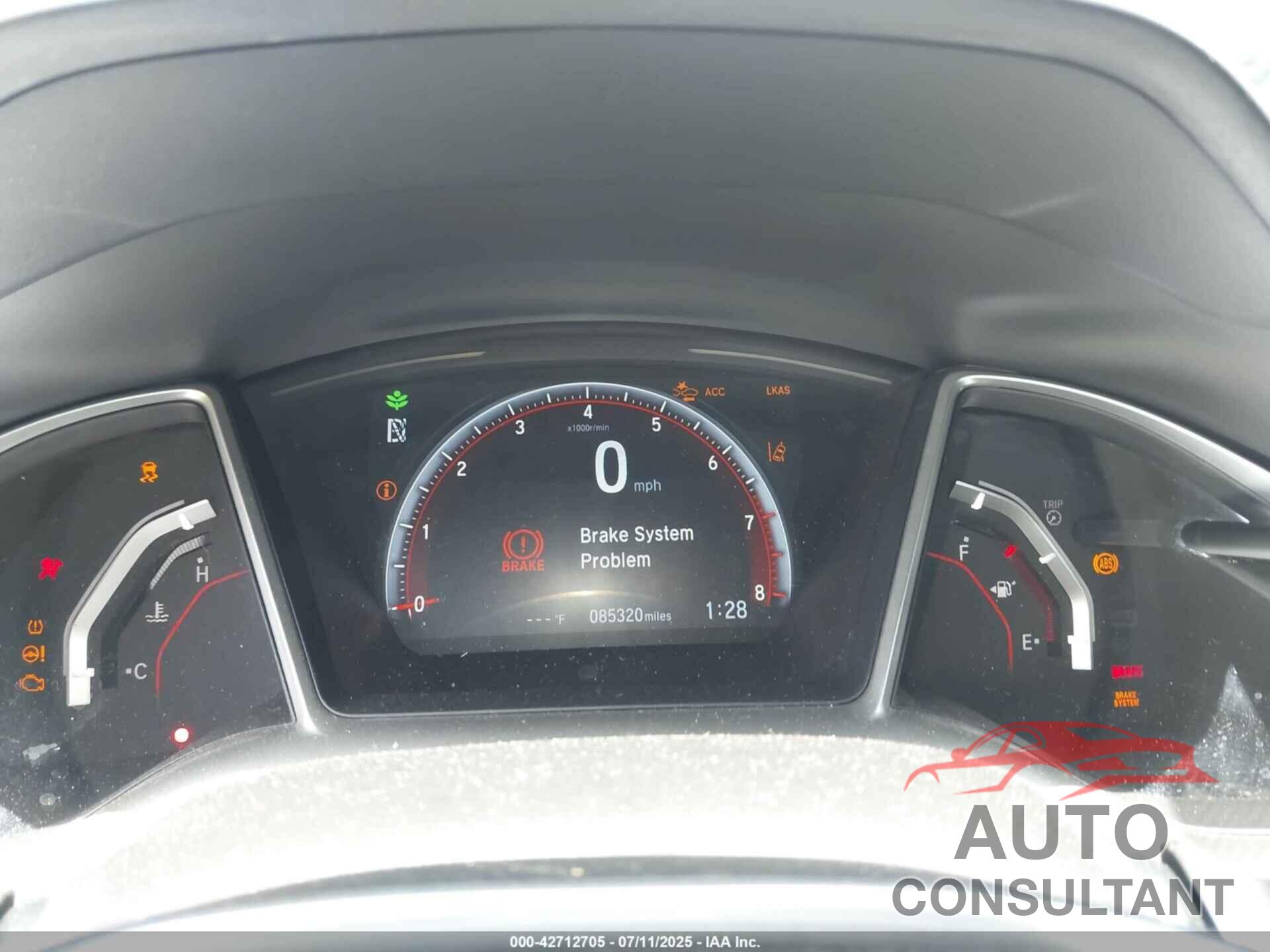 HONDA CIVIC 2019 - 2HGFC4B88KH300607