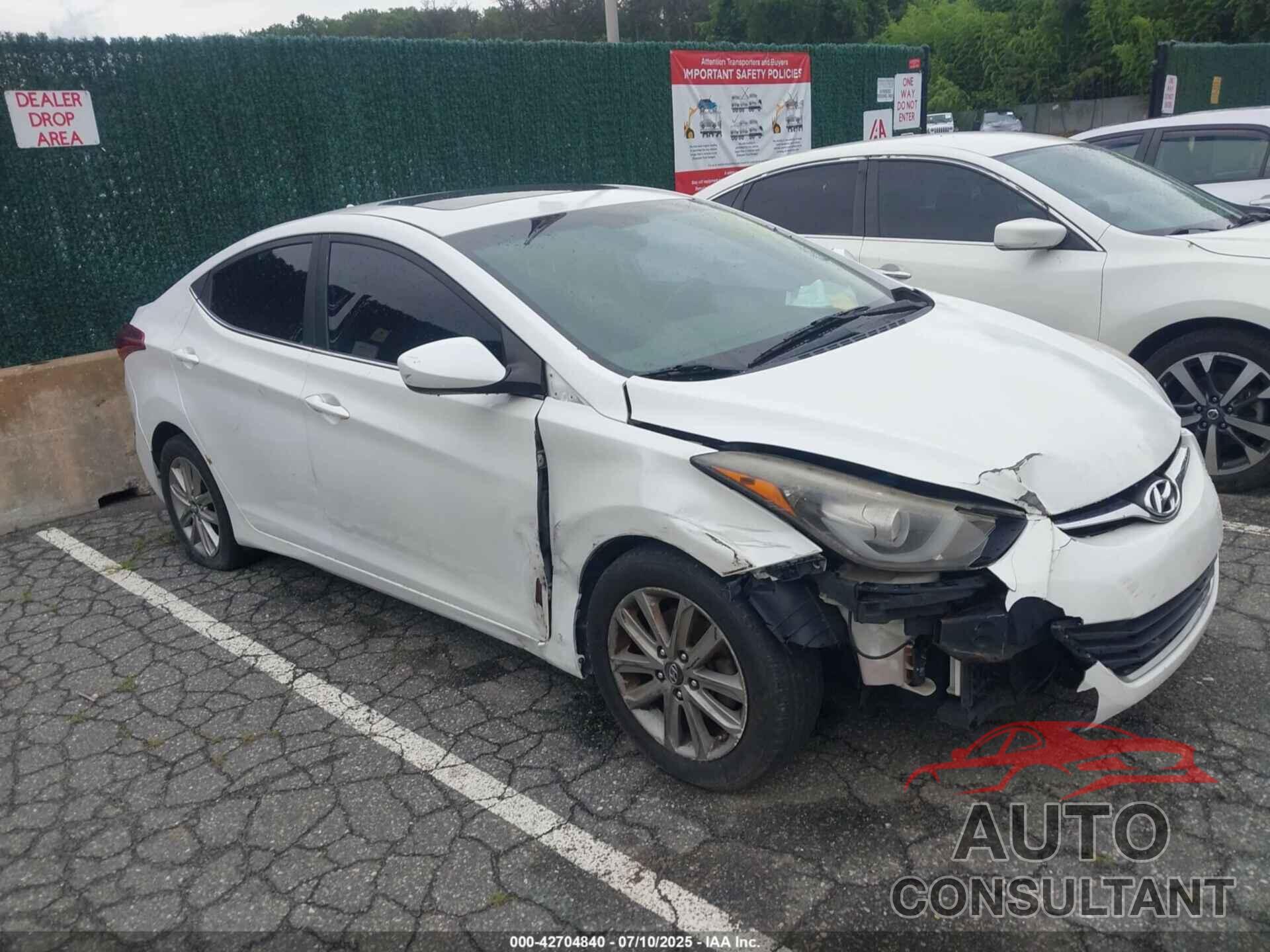HYUNDAI ELANTRA 2015 - 5NPDH4AE9FH621597