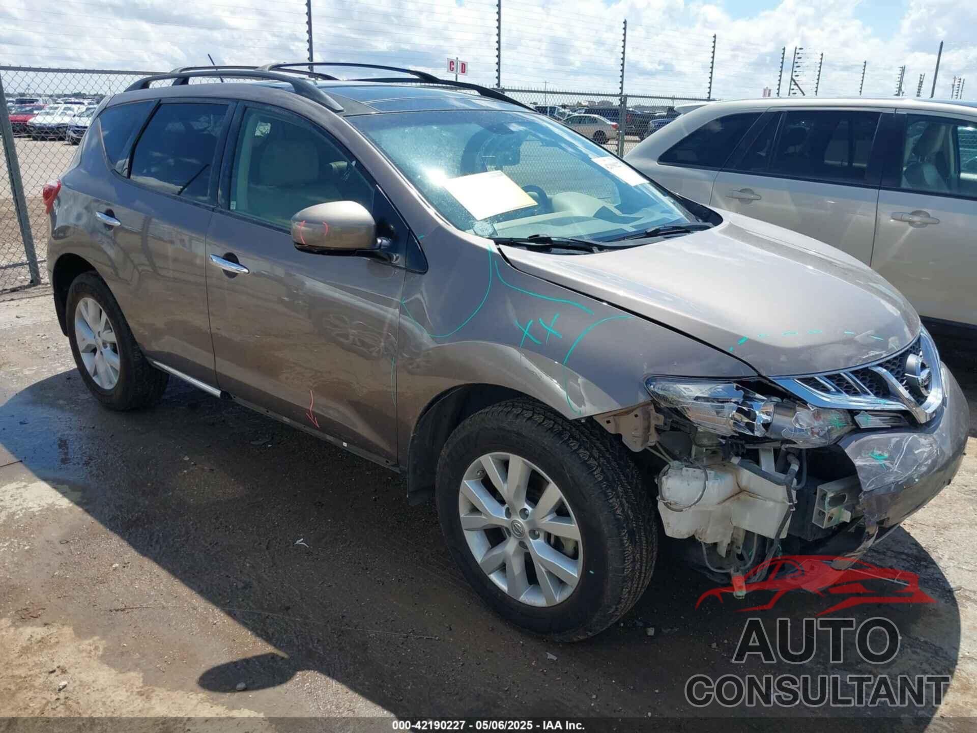 NISSAN MURANO 2013 - JN8AZ1MUXDW207922