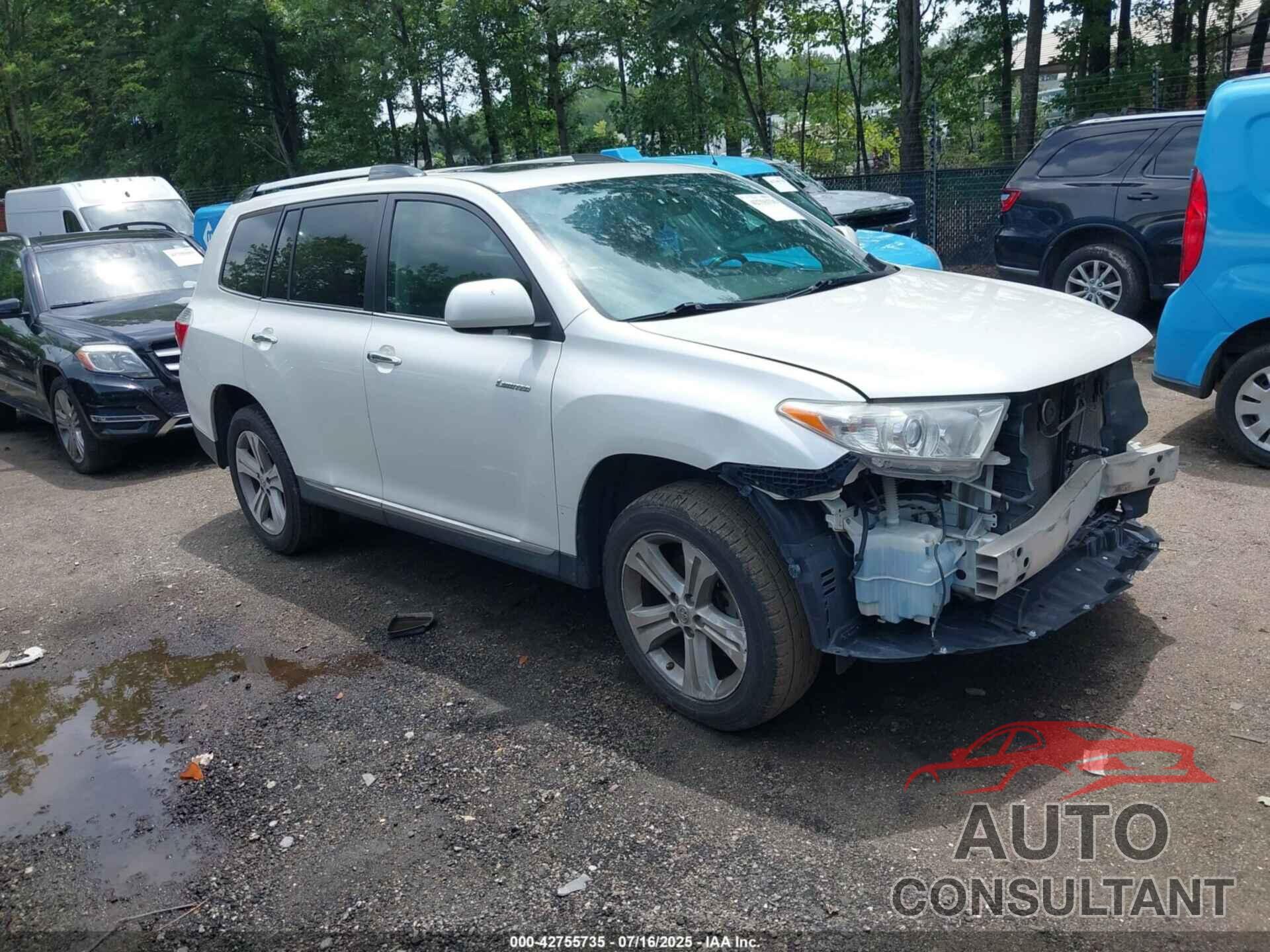 TOYOTA HIGHLANDER 2012 - 5TDYK3EH3CS071045