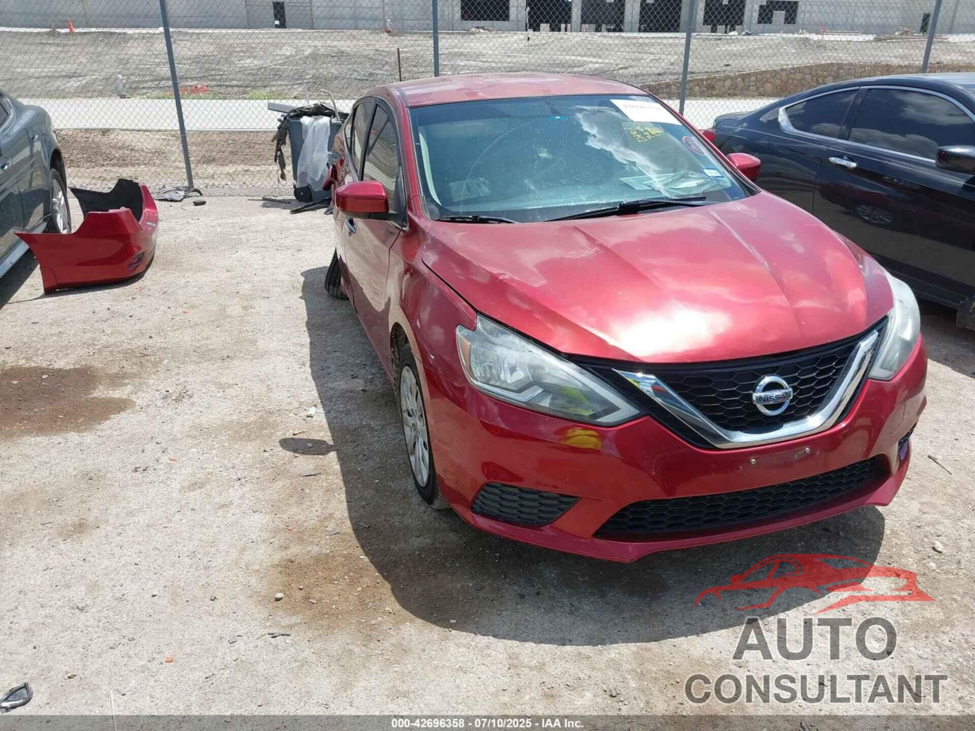NISSAN SENTRA 2016 - 3N1AB7APXGY299907