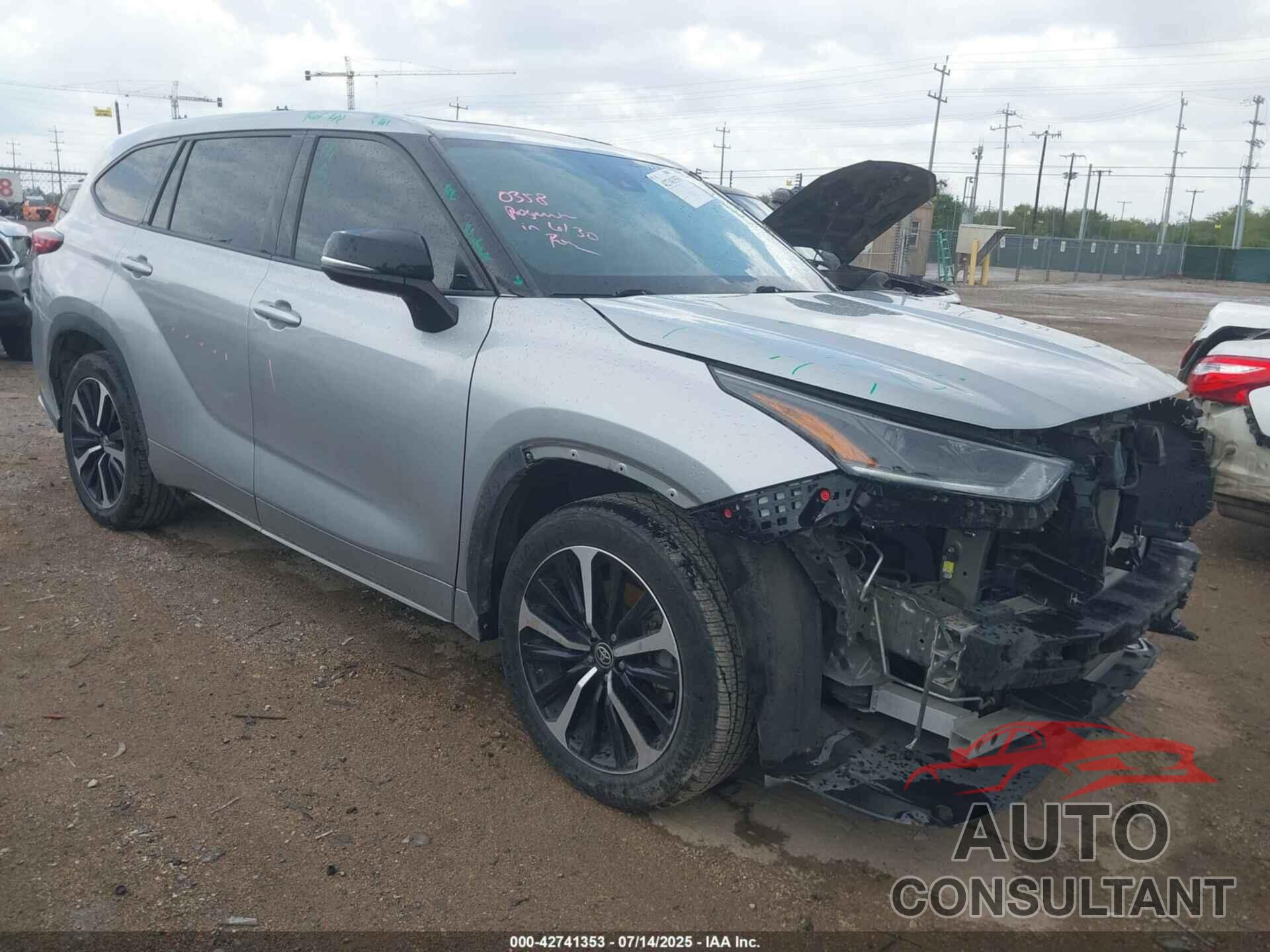 TOYOTA HIGHLANDER 2022 - 5TDLZRAH1NS132006