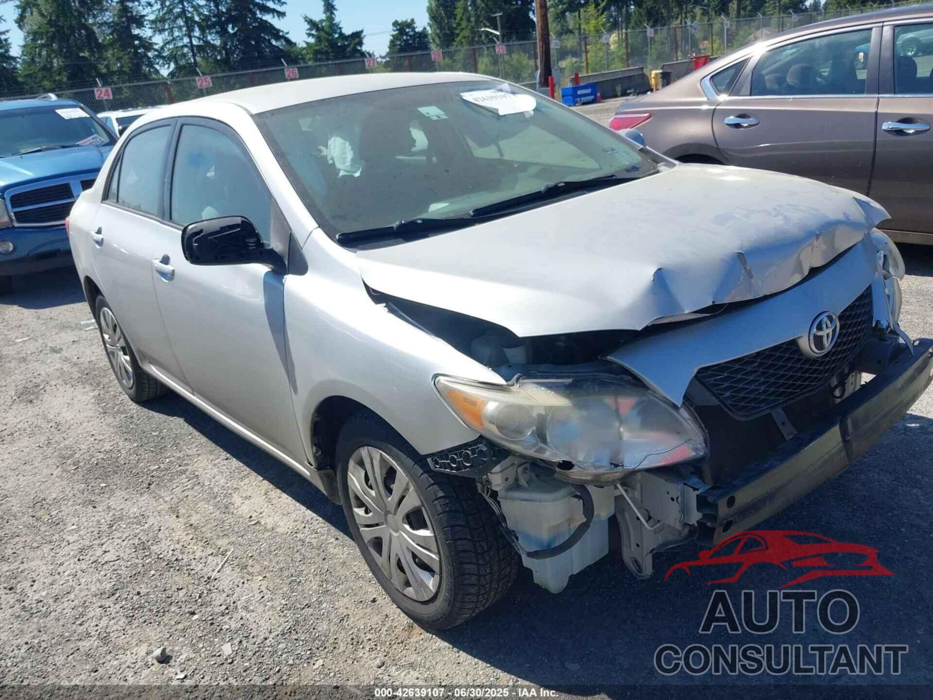 TOYOTA COROLLA 2009 - 2T1BU40E49C170364