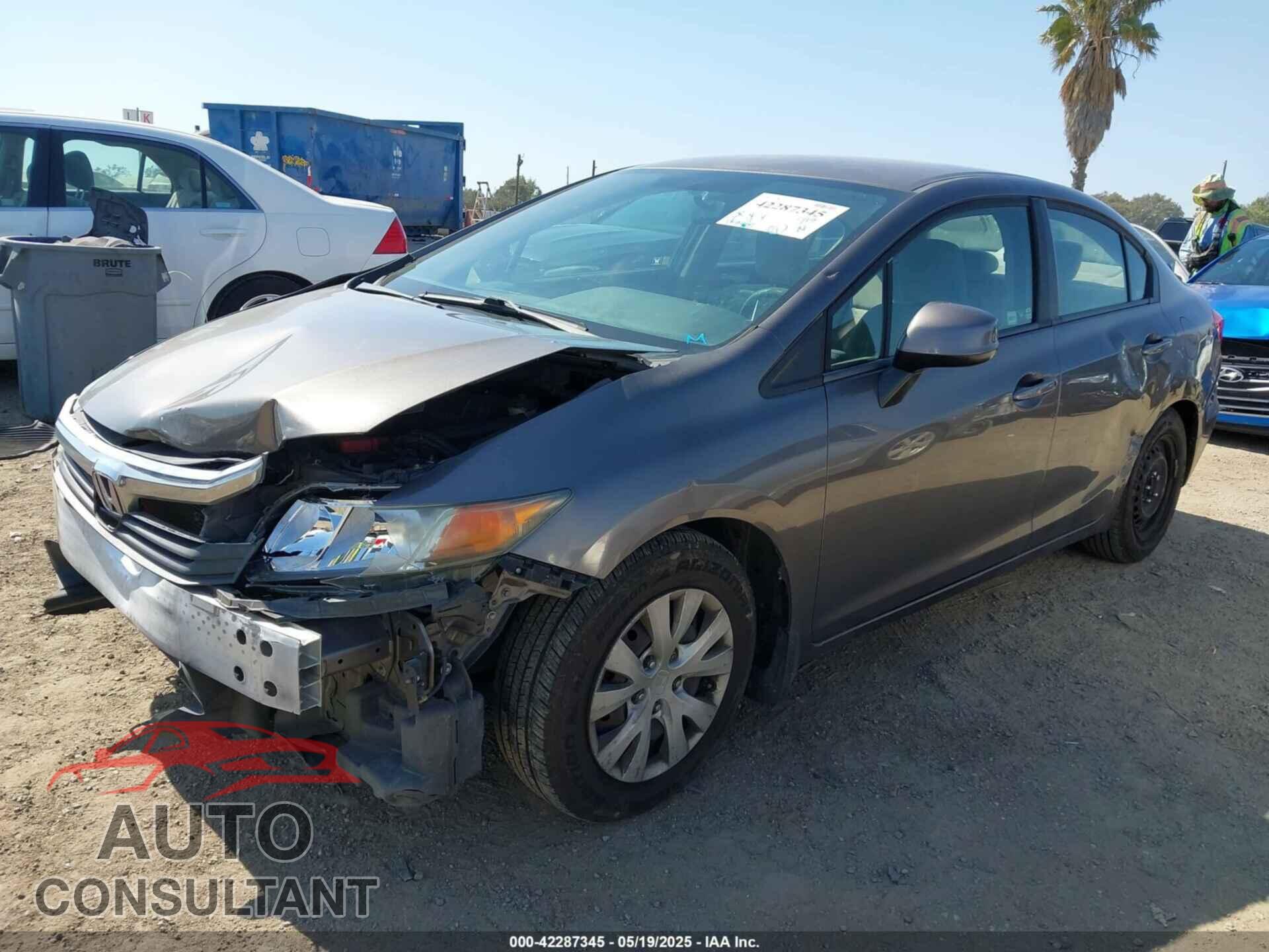 HONDA CIVIC 2012 - 19XFB2F55CE349914