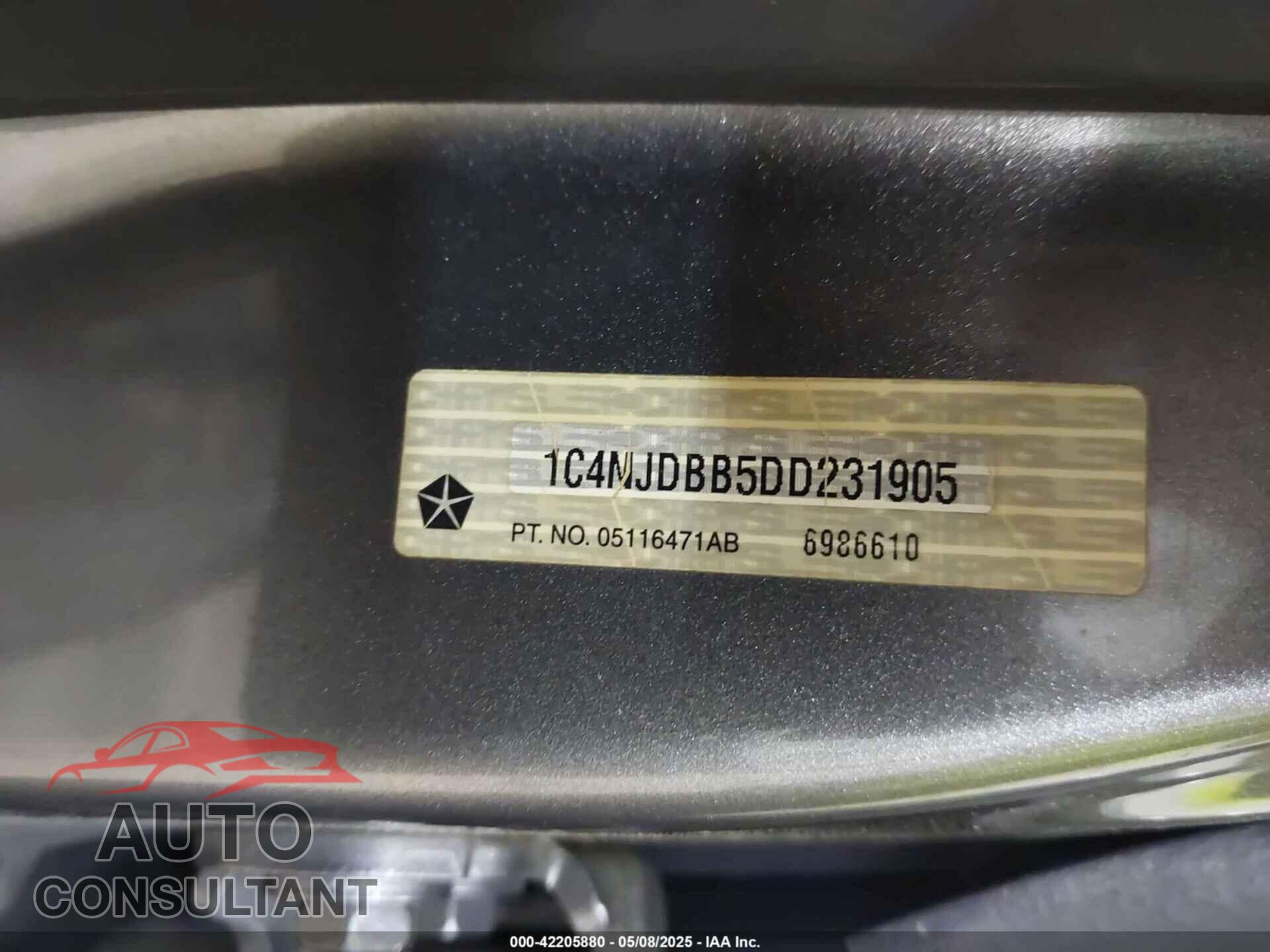 JEEP COMPASS 2013 - 1C4NJDBB5DD231905
