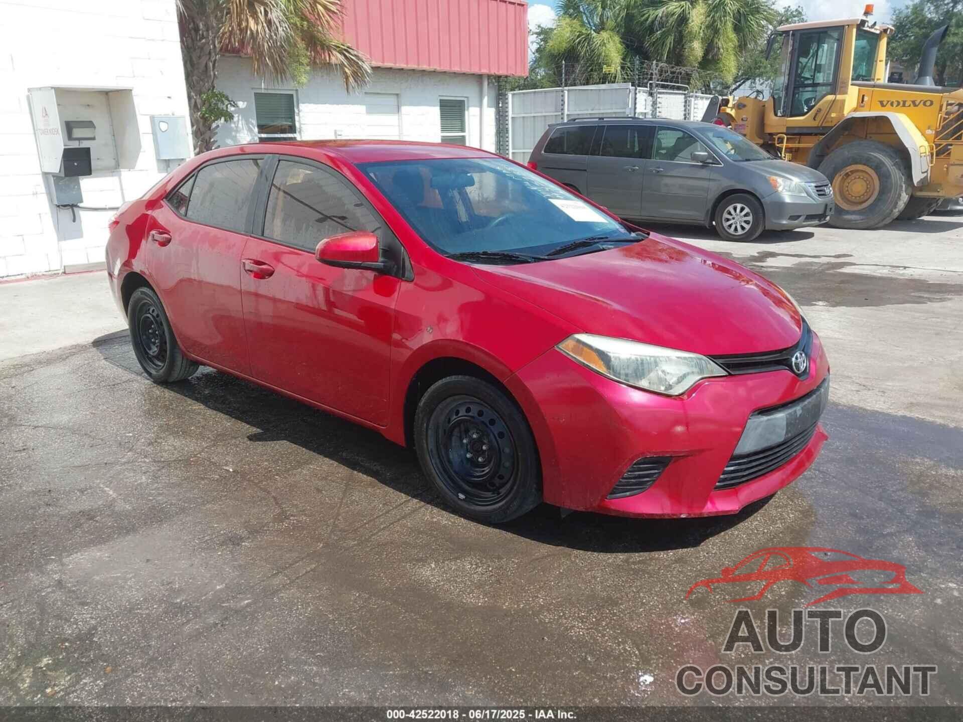 TOYOTA COROLLA 2015 - 2T1BURHEXFC457334