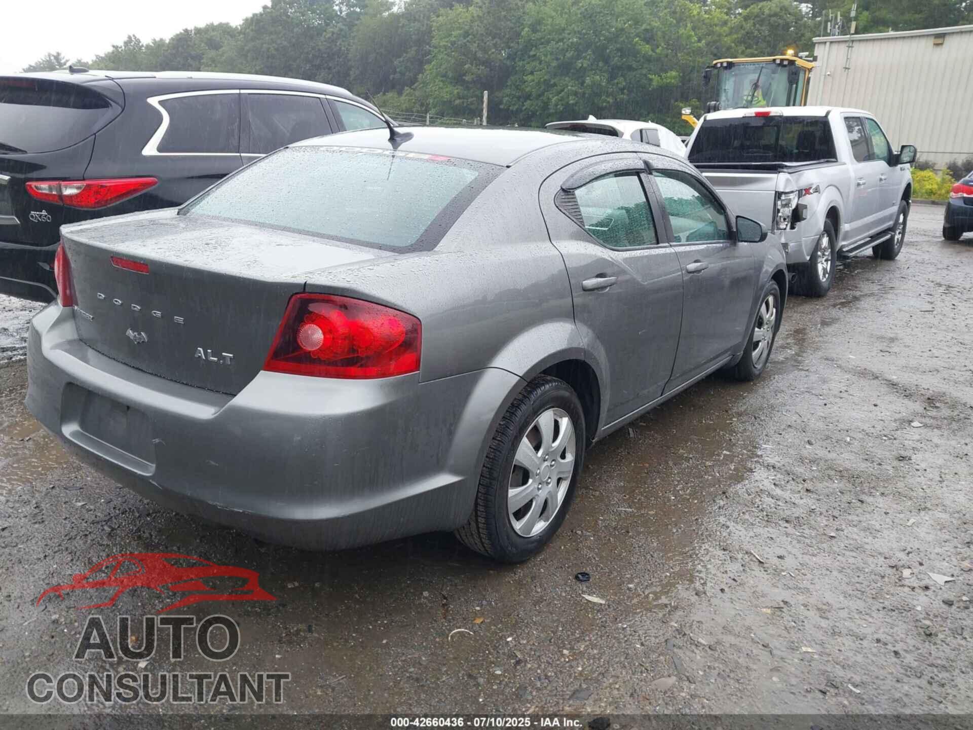 DODGE AVENGER 2012 - 1C3CDZAB2CN193348
