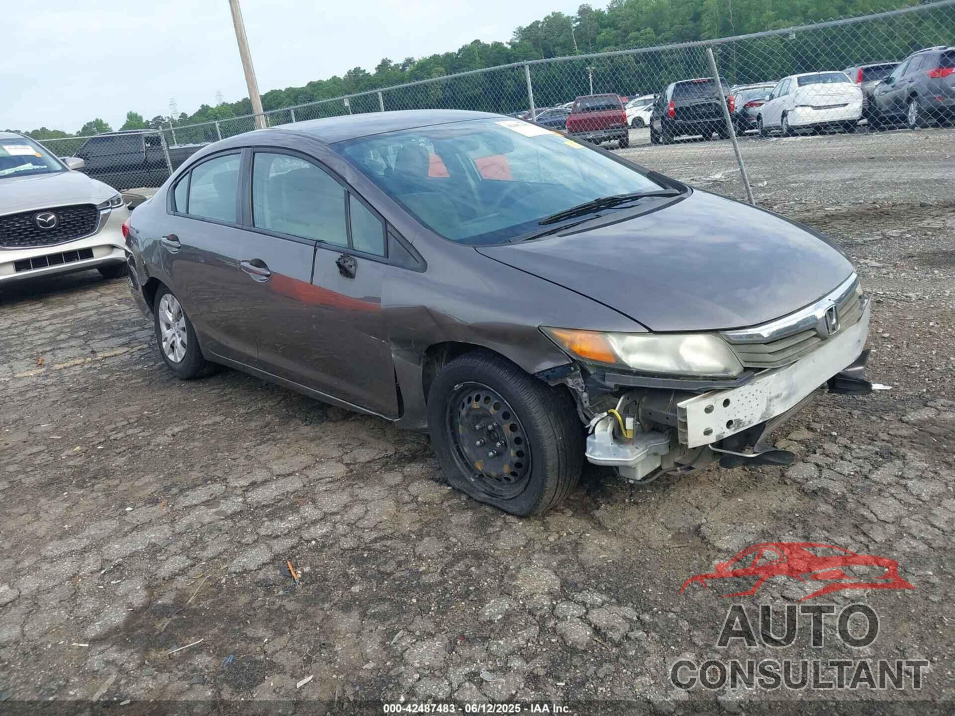 HONDA CIVIC 2012 - 19XFB2F55CE383433