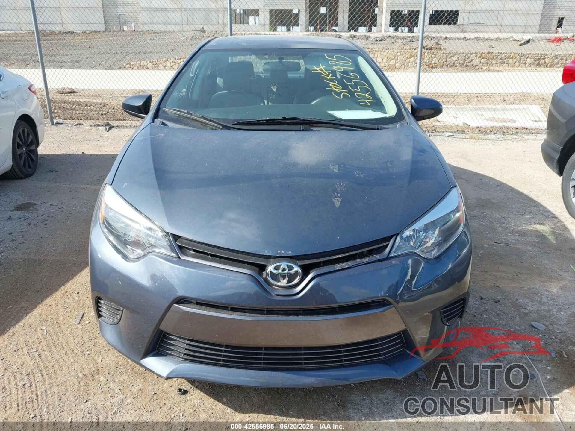 TOYOTA COROLLA 2016 - 5YFBURHE1GP411067