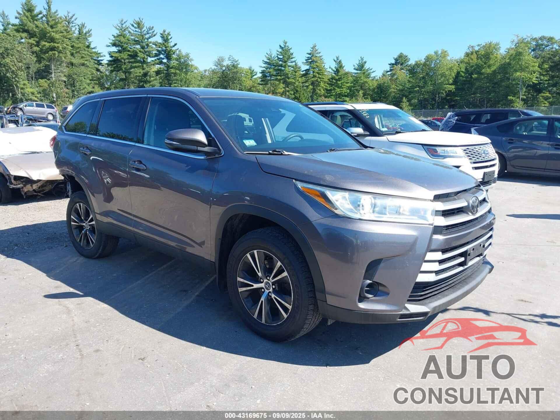 TOYOTA HIGHLANDER 2019 - 5TDZZRFH2KS308608