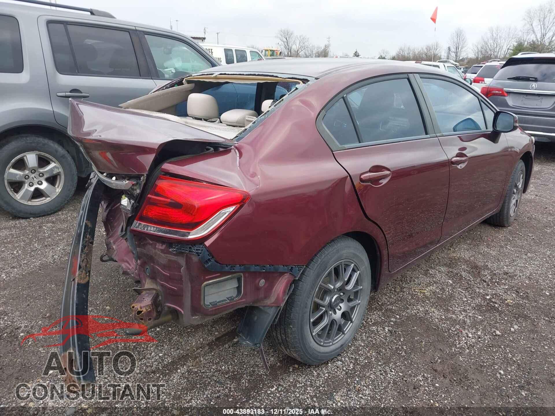 HONDA CIVIC 2013 - 19XFB2F53DE045305