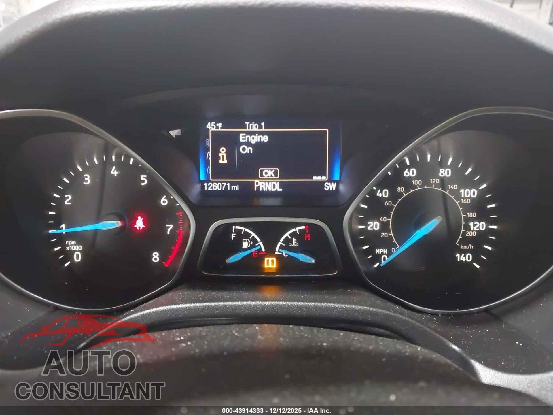FORD FOCUS 2016 - 1FADP3F24GL213541