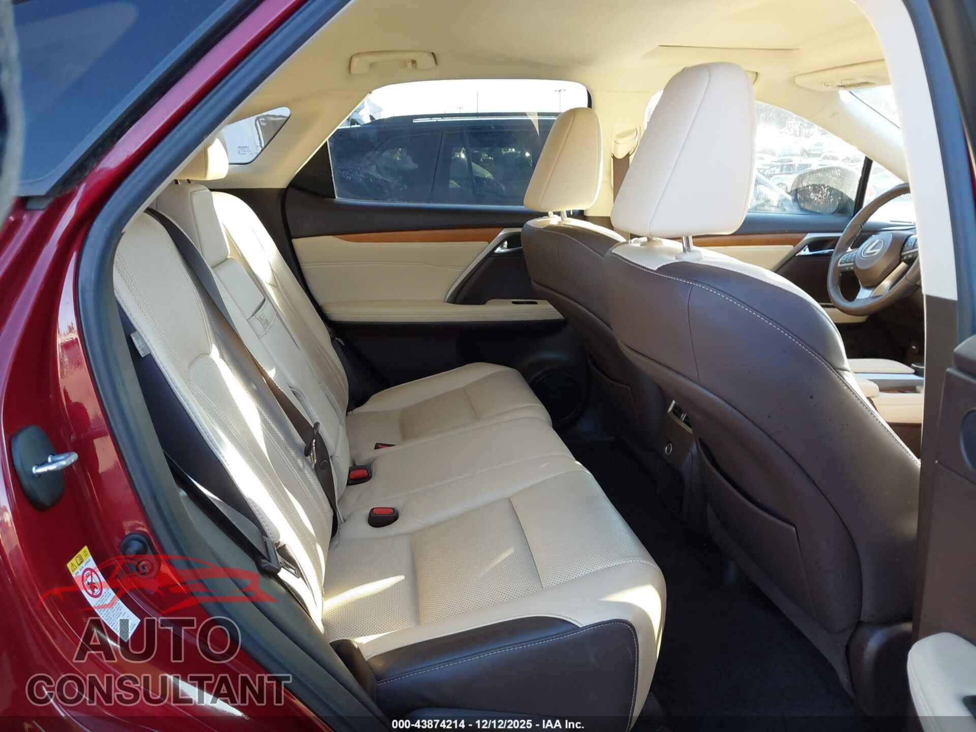 LEXUS RX 350 2019 - 2T2BZMCA2KC190849
