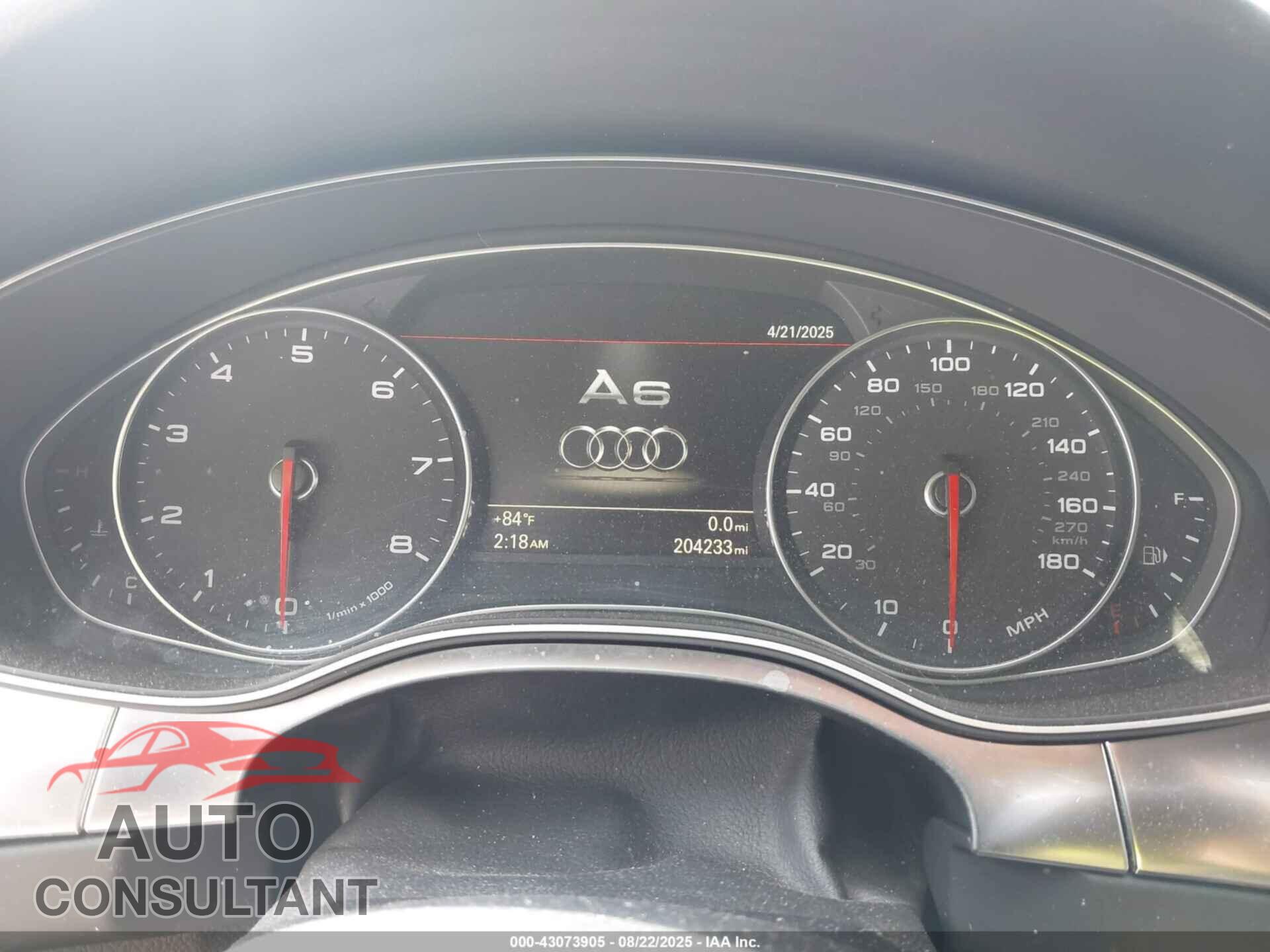 AUDI A6 2013 - WAUJGAFC7DN032439