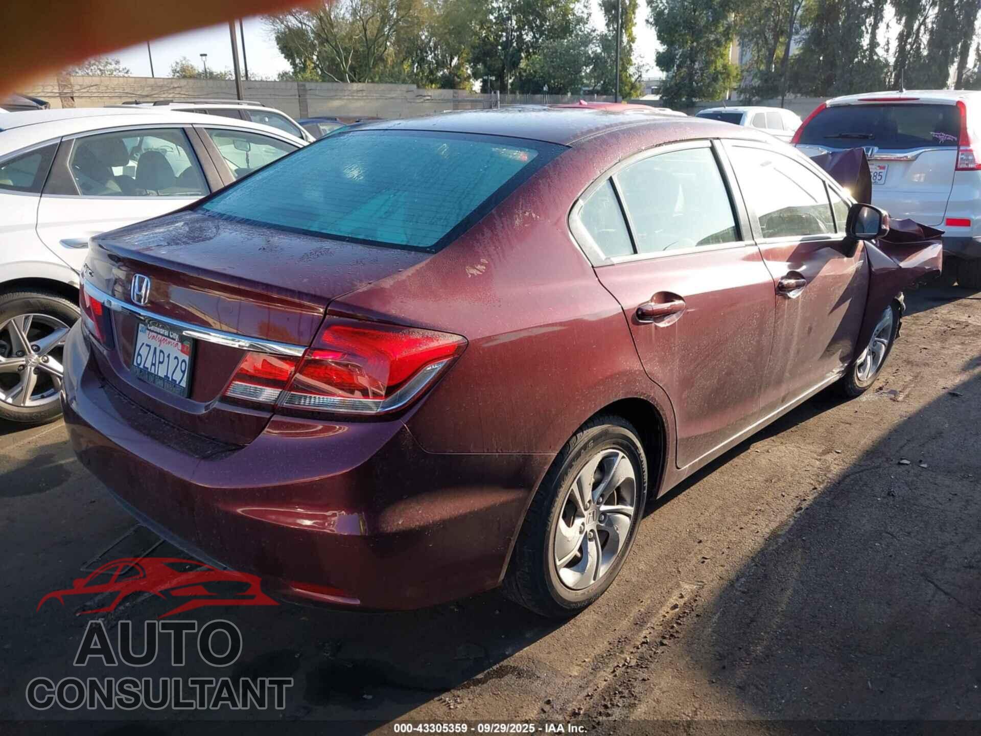 HONDA CIVIC 2013 - 2HGFB2F52DH511019