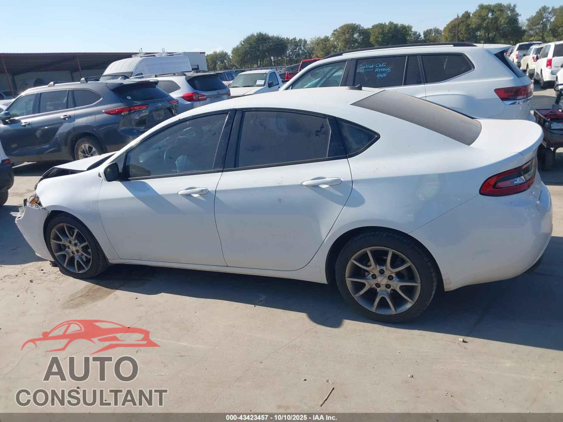 DODGE DART 2015 - 1C3CDFBB3FD247750