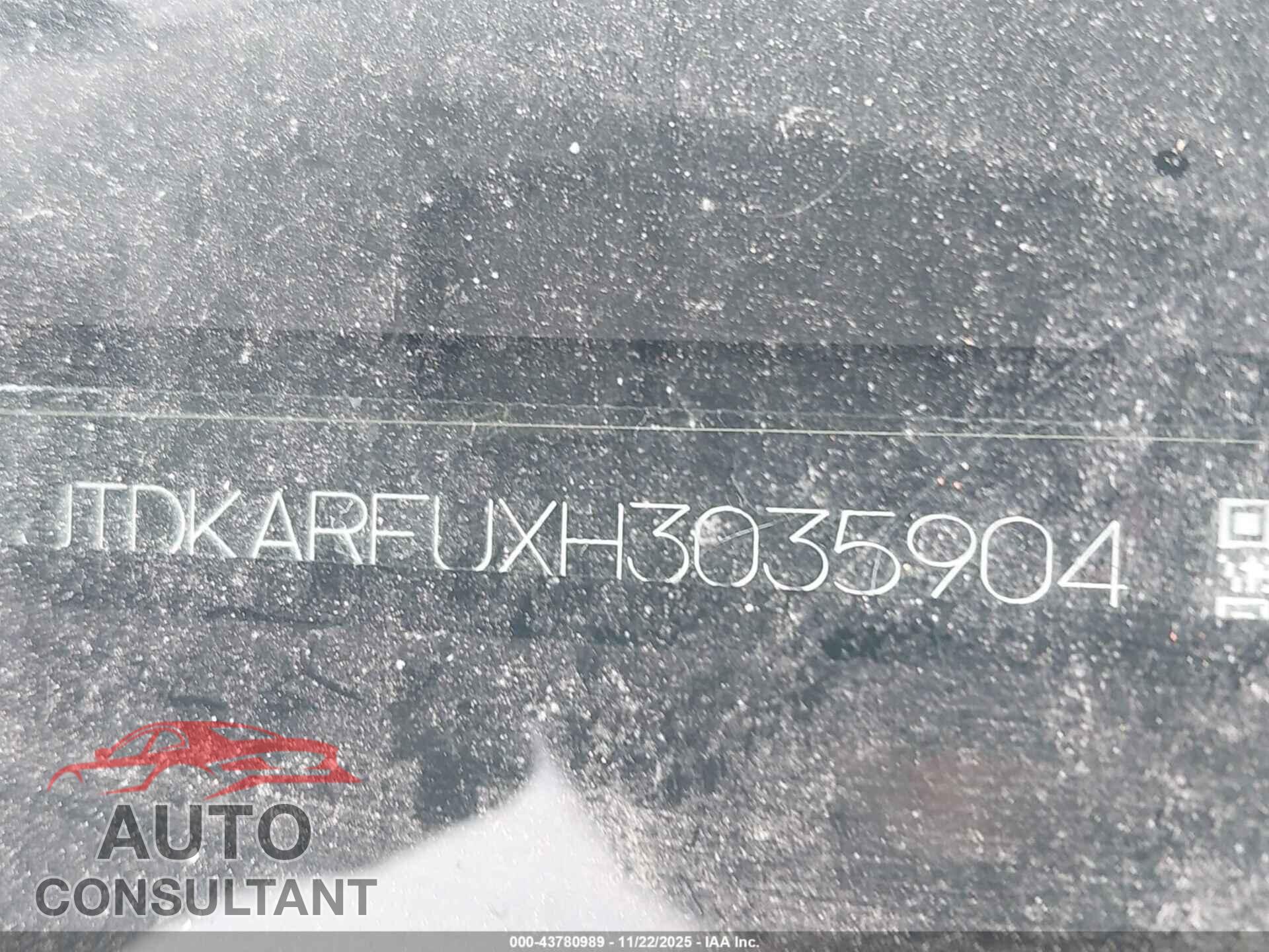 TOYOTA PRIUS 2017 - JTDKARFUXH3035904