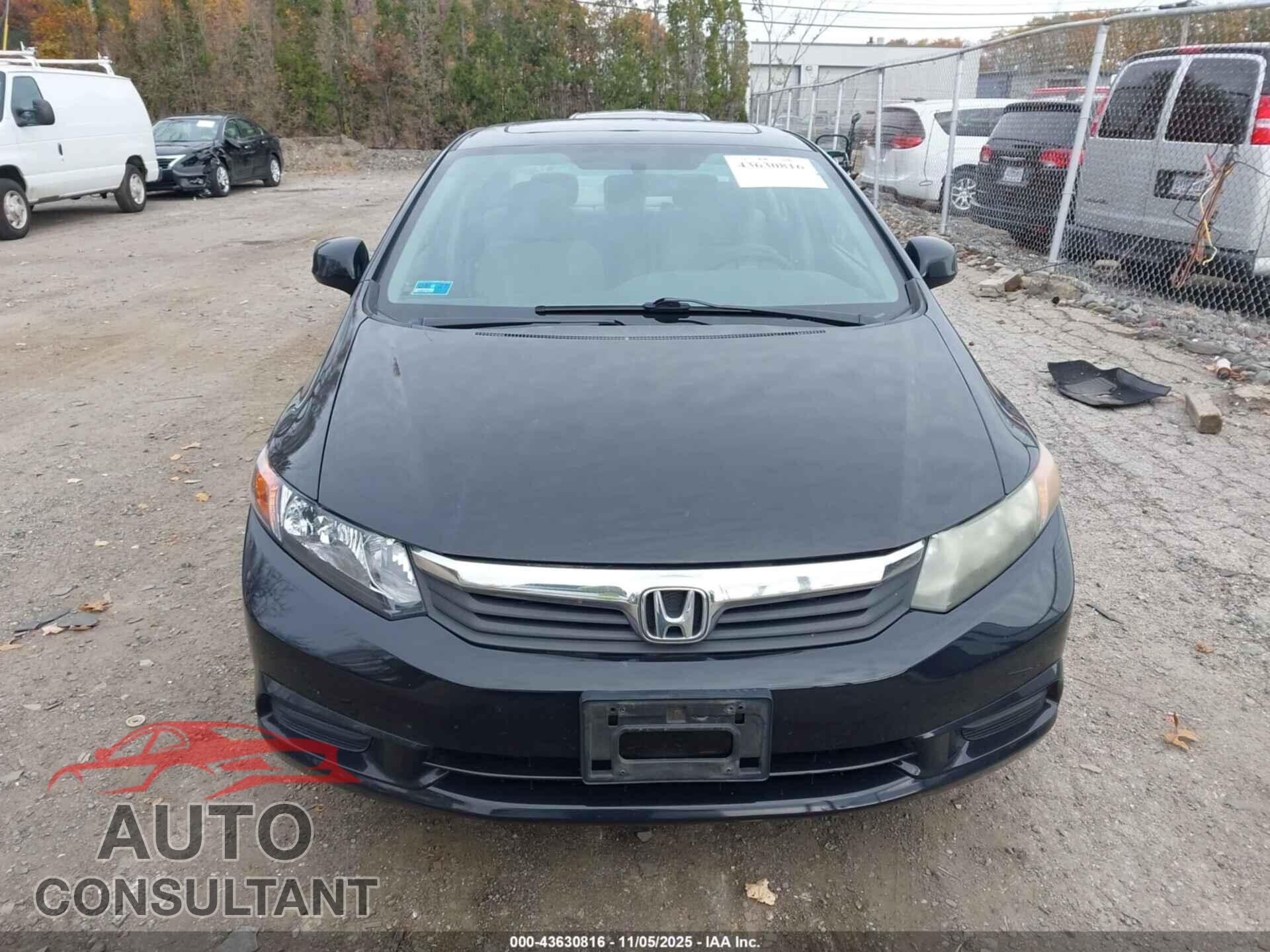 HONDA CIVIC 2012 - 2HGFB2F86CH570695