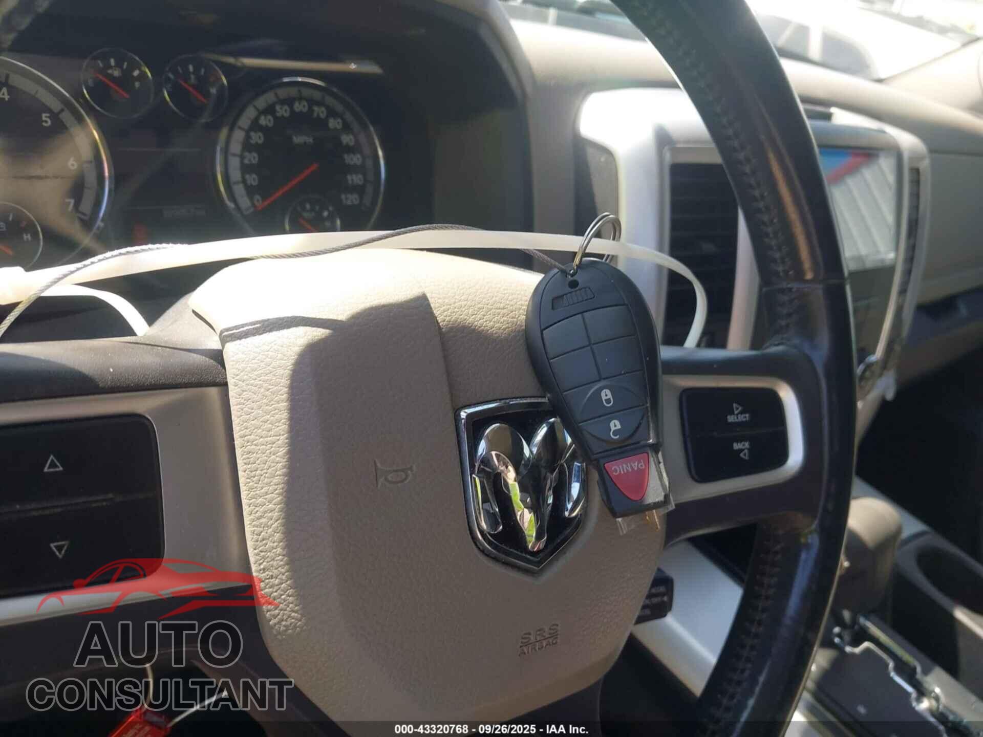 DODGE RAM 1500 2011 - 1D7RB1CT9BS596607