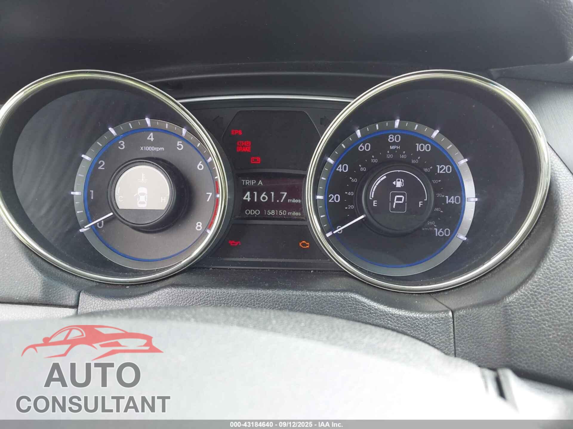 HYUNDAI SONATA 2013 - 5NPEB4AC8DH643477