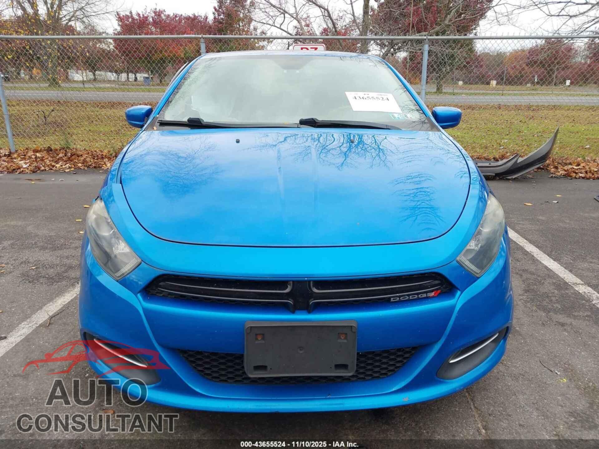 DODGE DART 2015 - 1C3CDFBB6FD415865