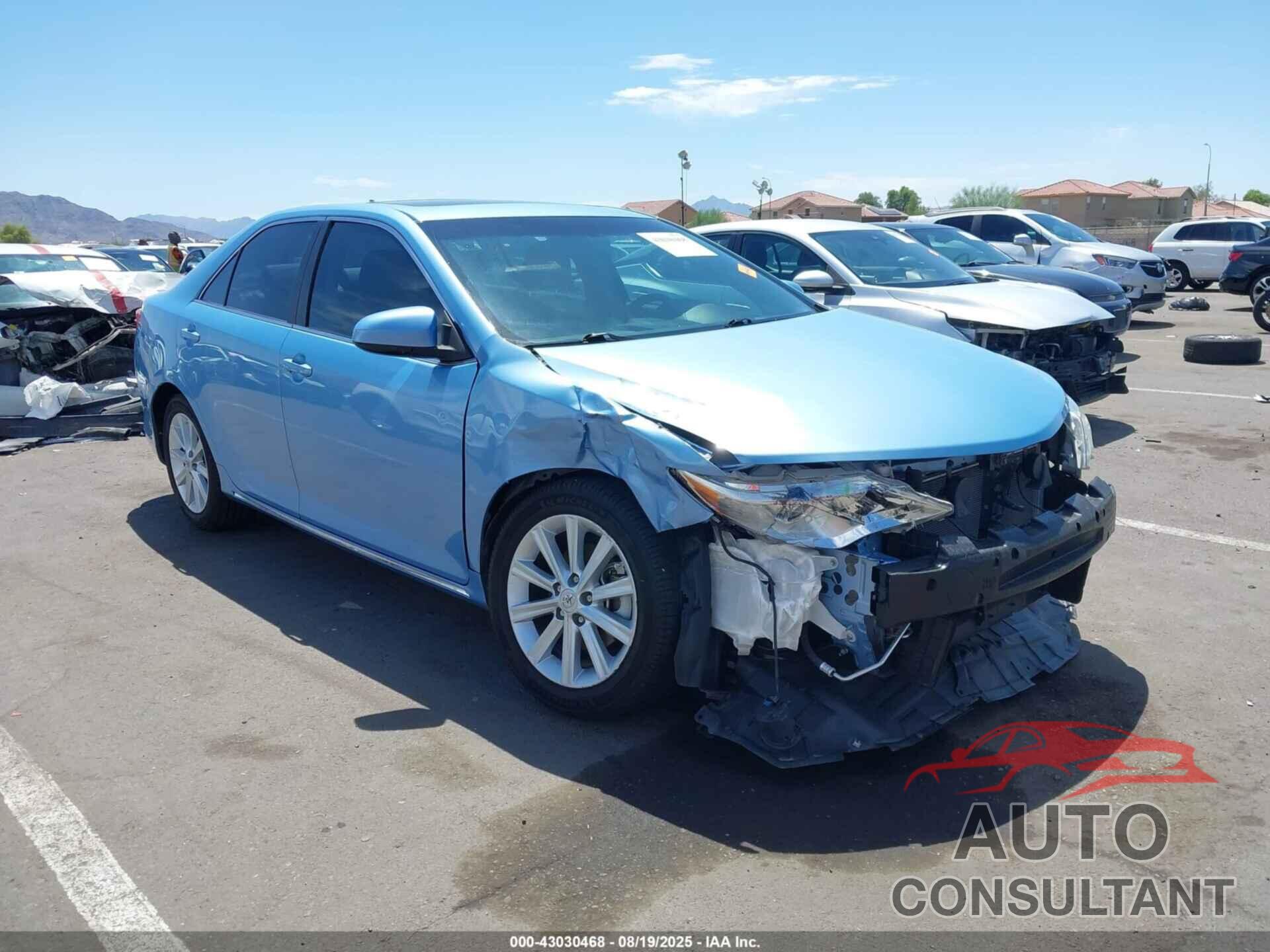 TOYOTA CAMRY 2012 - 4T1BK1FK5CU502321