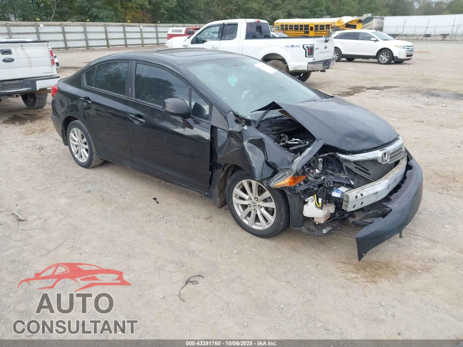HONDA CIVIC 2012 - 19XFB2F80CE079548