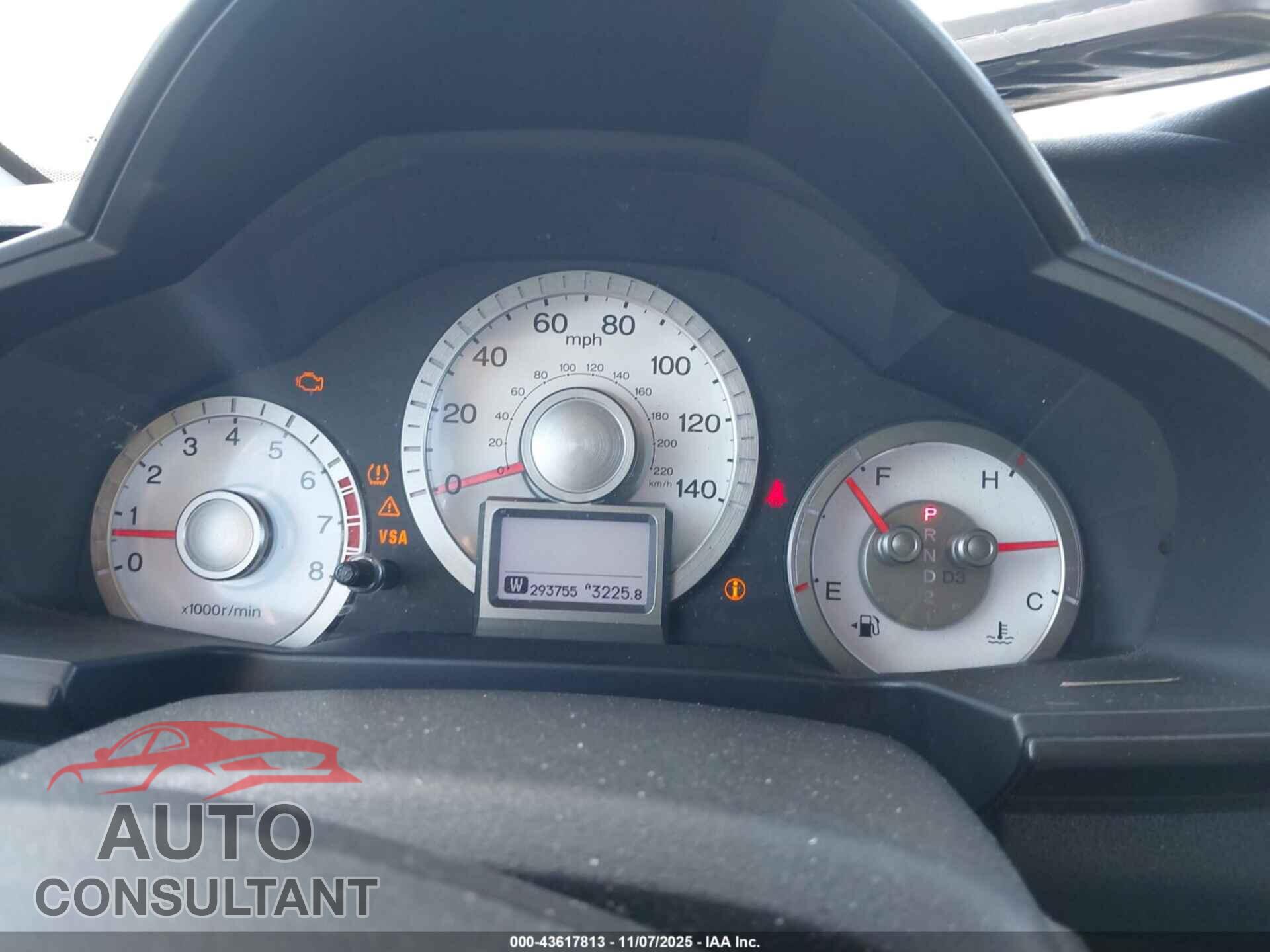 HONDA PILOT 2011 - 5FNYF3H92BB005372