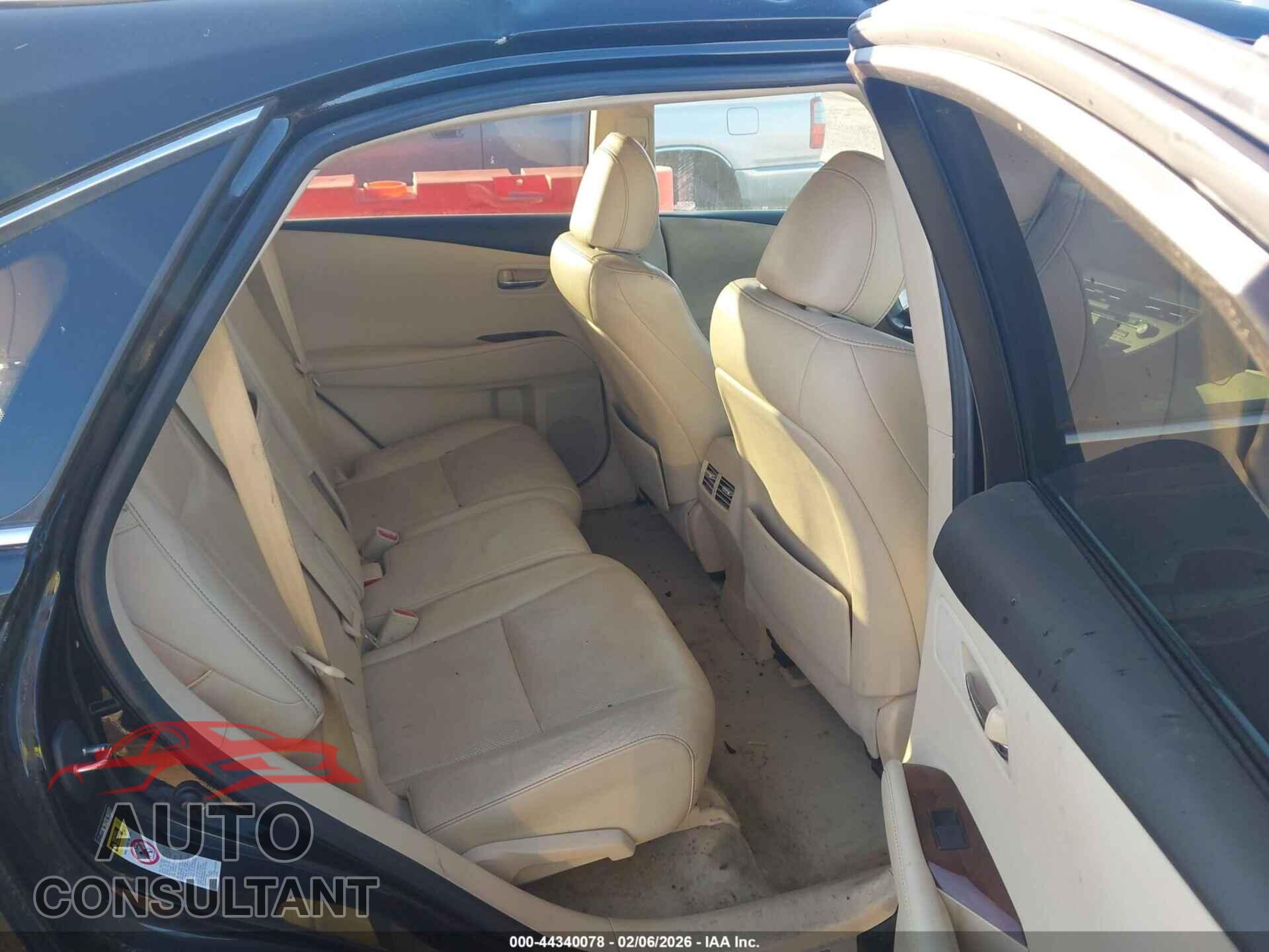 LEXUS RX 350 2013 - 2T2BK1BA2DC164551