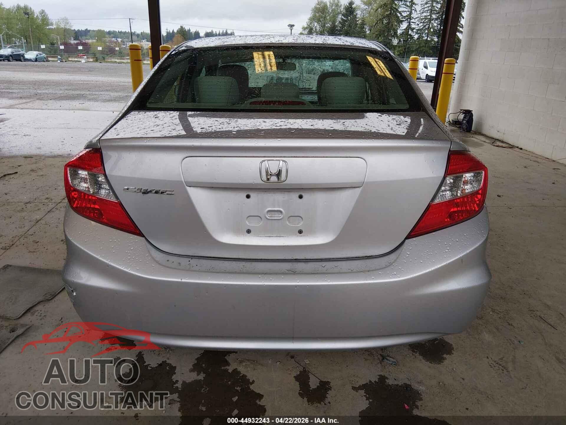 HONDA CIVIC 2012 - 19XFB2F86CE314986