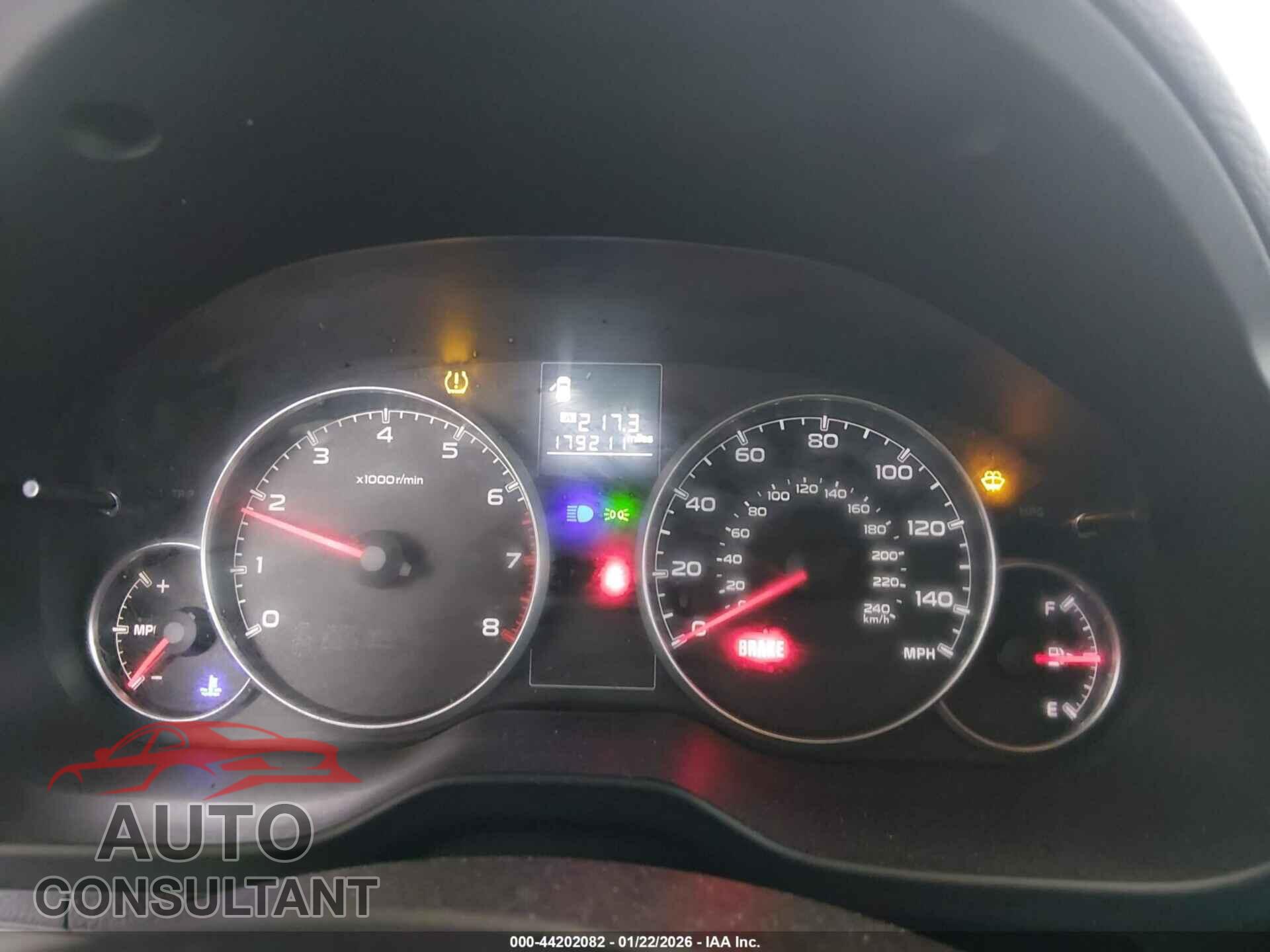 SUBARU OUTBACK 2013 - 4S4BRBCC6D1229567