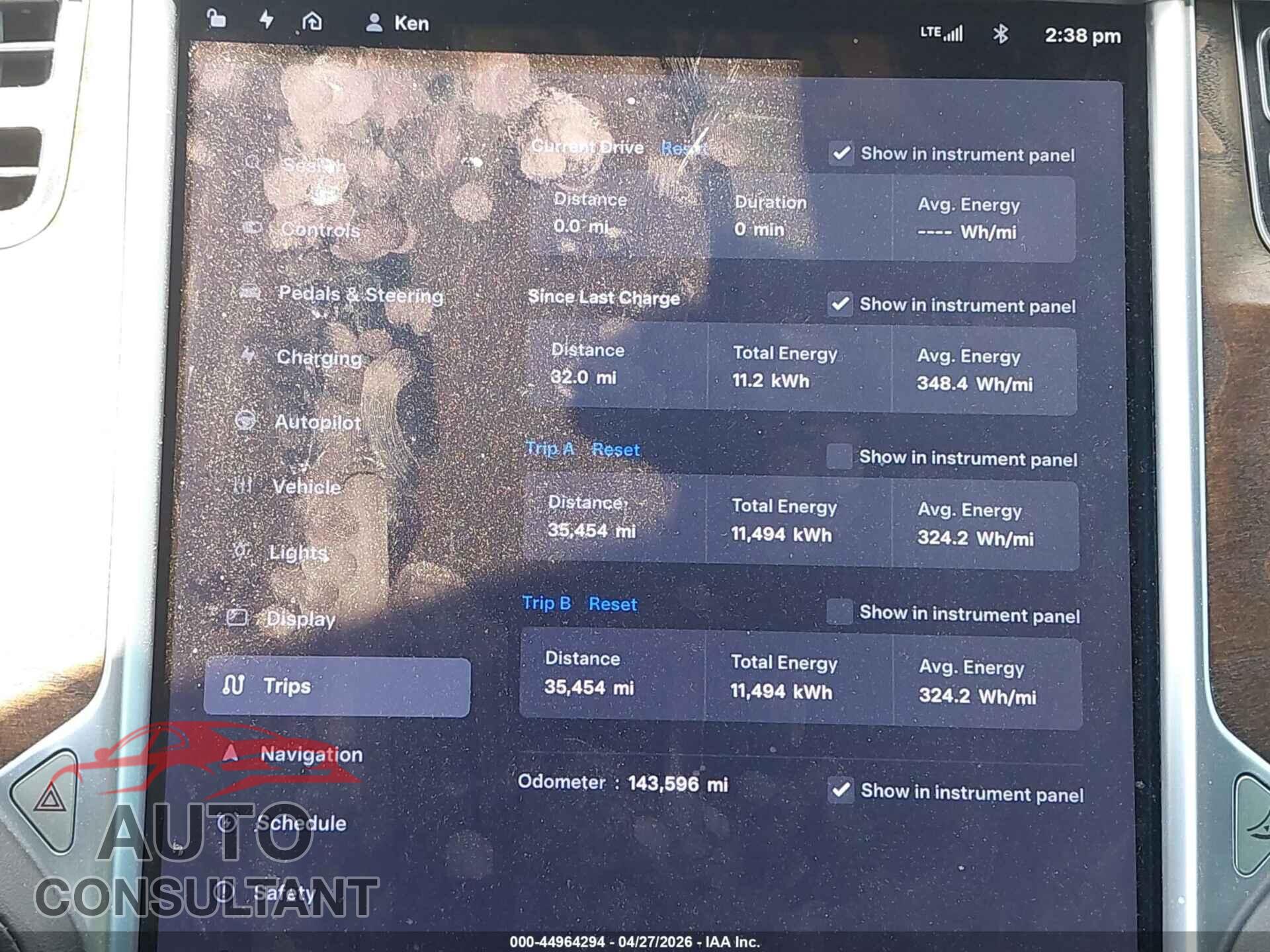 TESLA MODEL S 2016 - 5YJSA1E16GF154821