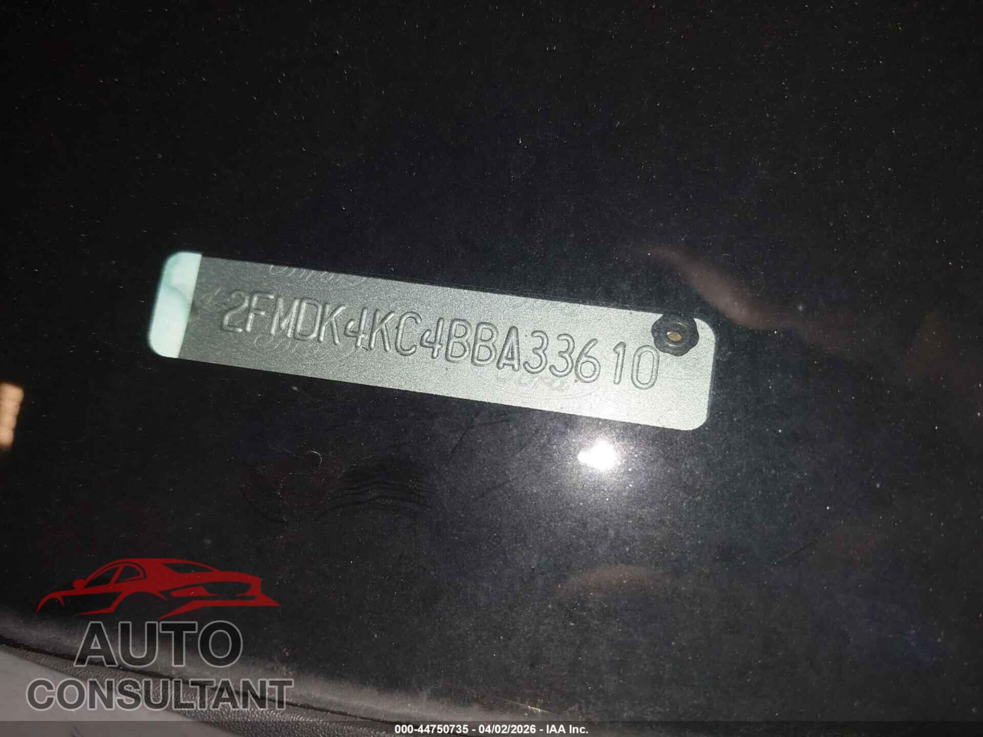 FORD EDGE 2011 - 2FMDK4KC4BBA33610