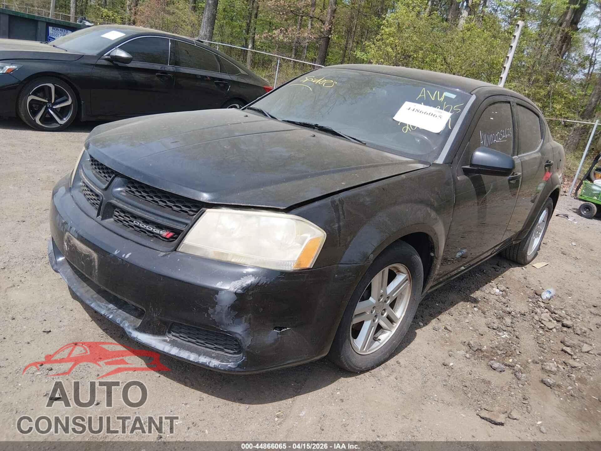 DODGE AVENGER 2012 - 1C3CDZCB3CN206539