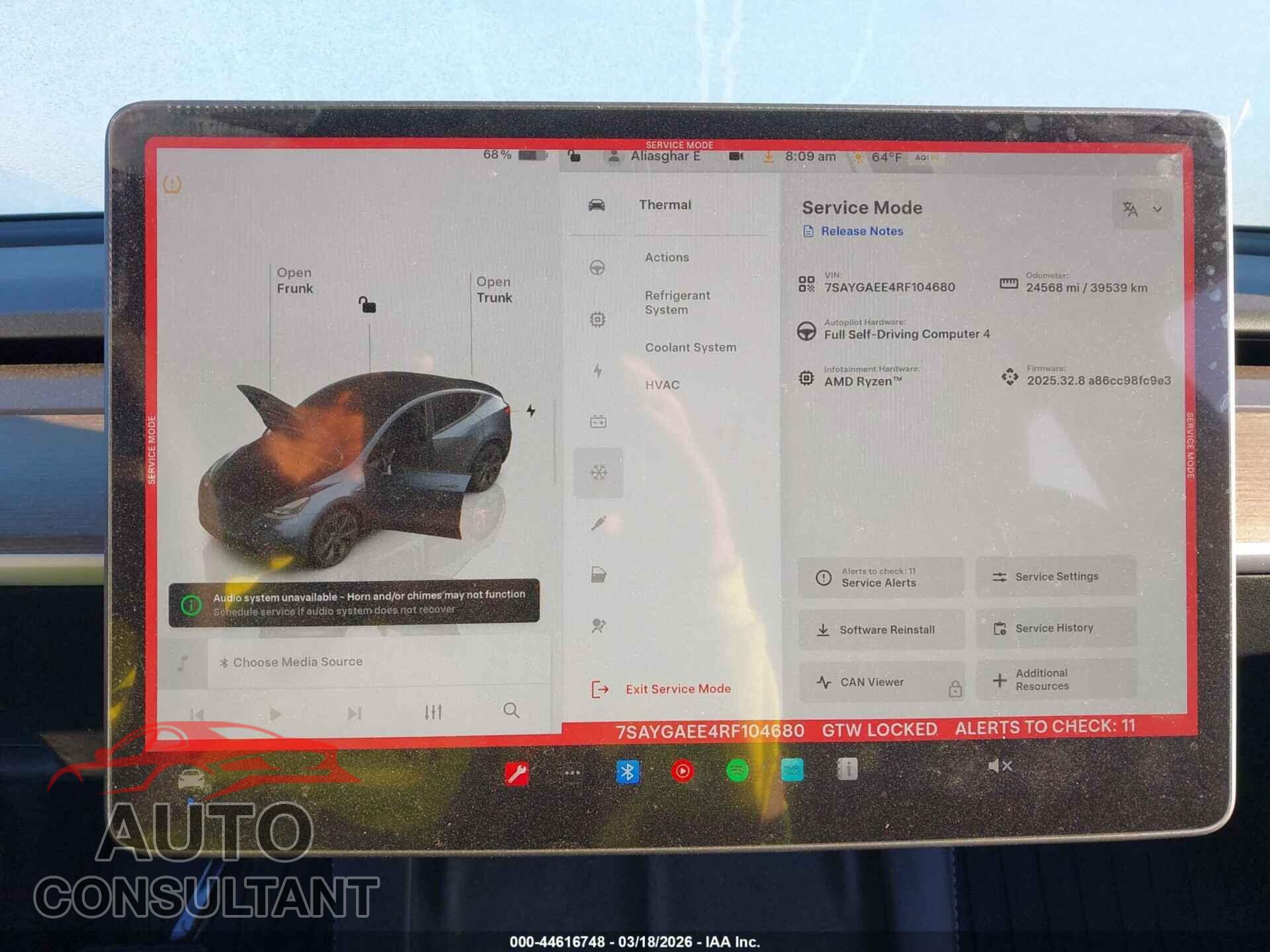 TESLA MODEL Y 2024 - 7SAYGAEE4RF104680