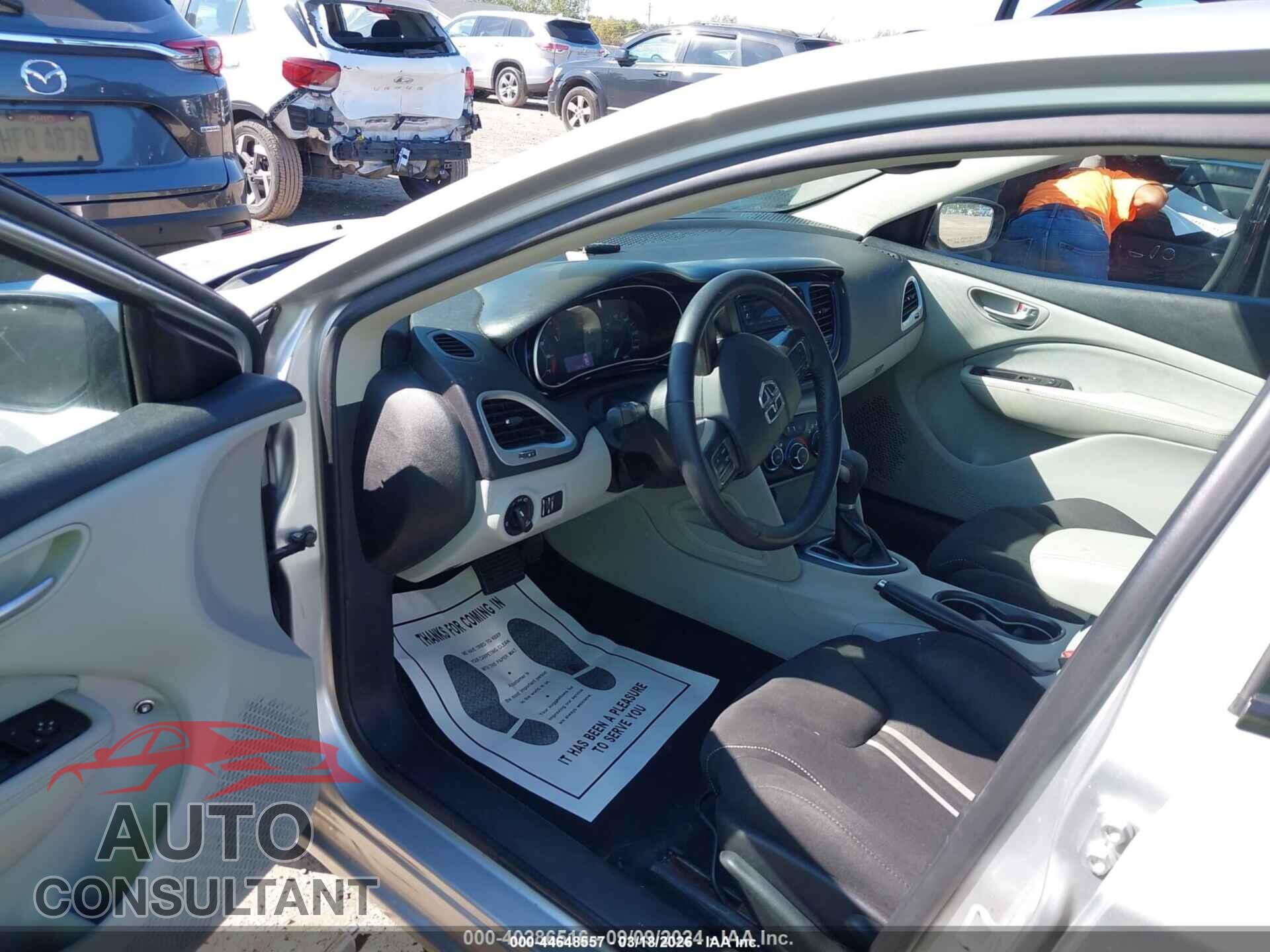 DODGE DART 2013 - 1C3CDFBA7DD294705