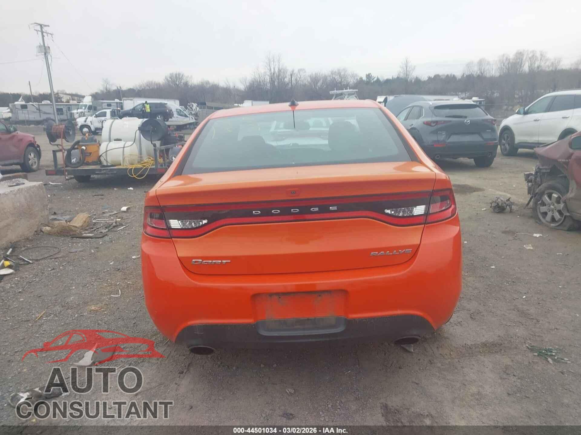 DODGE DART 2015 - 1C3CDFBB5FD352600