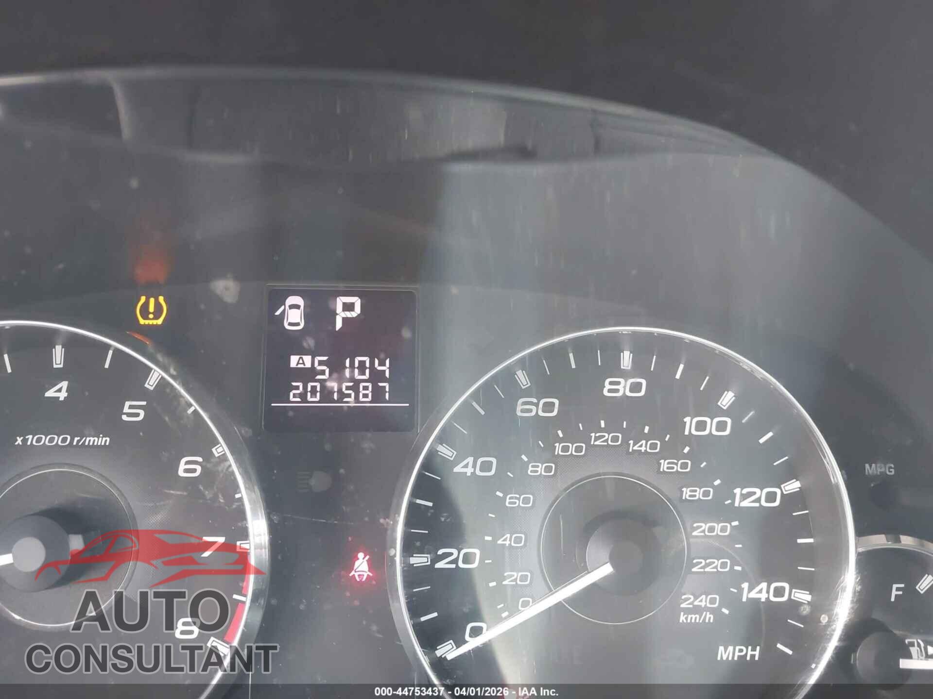 SUBARU OUTBACK 2012 - 4S4BRBGC8C3245699