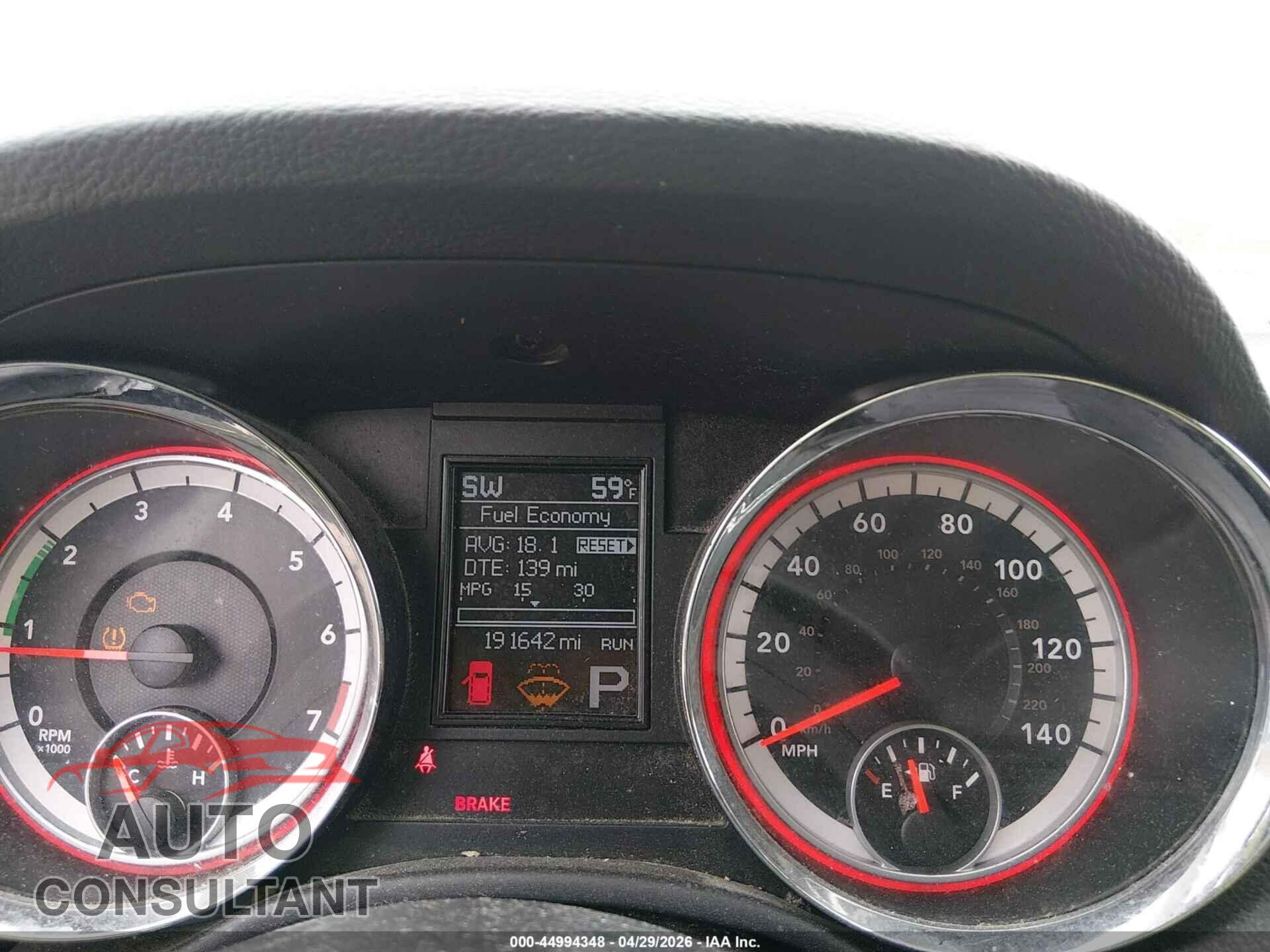 DODGE DURANGO 2013 - 1C4RDJAG5DC530370