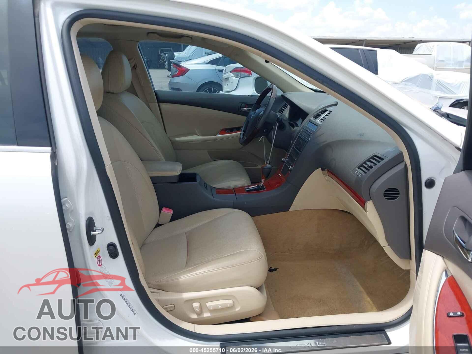 LEXUS ES 350 2012 - JTHBK1EG4C2490190