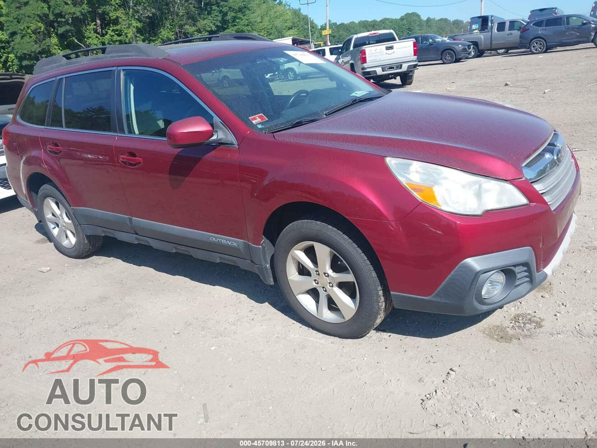 SUBARU OUTBACK 2014 - 4S4BRBLC5E3322604