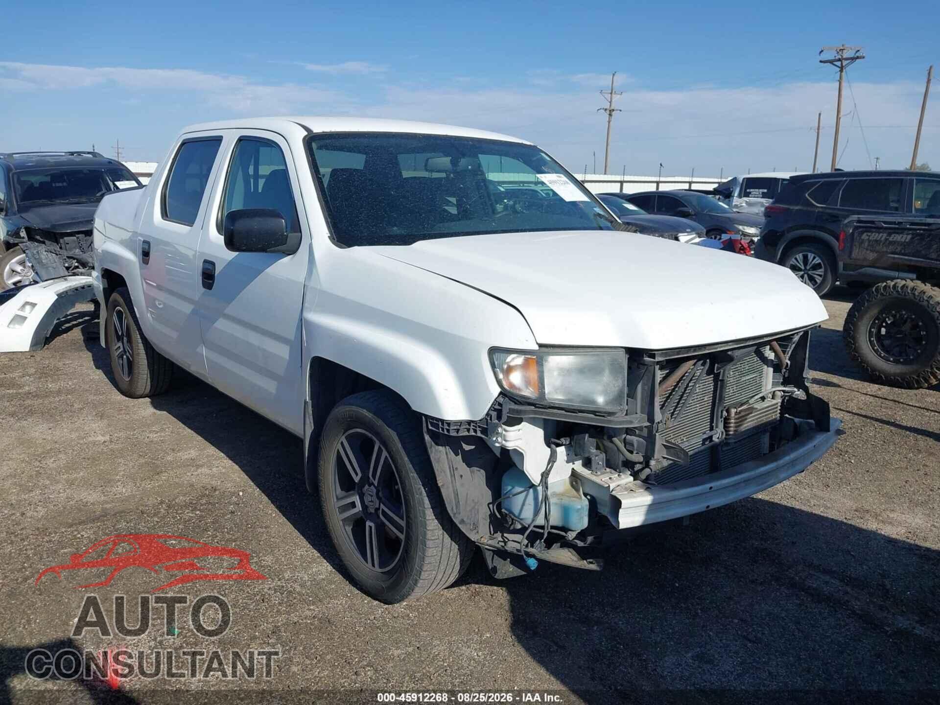 HONDA RIDGELINE 2013 - 5FPYK1F70DB011604