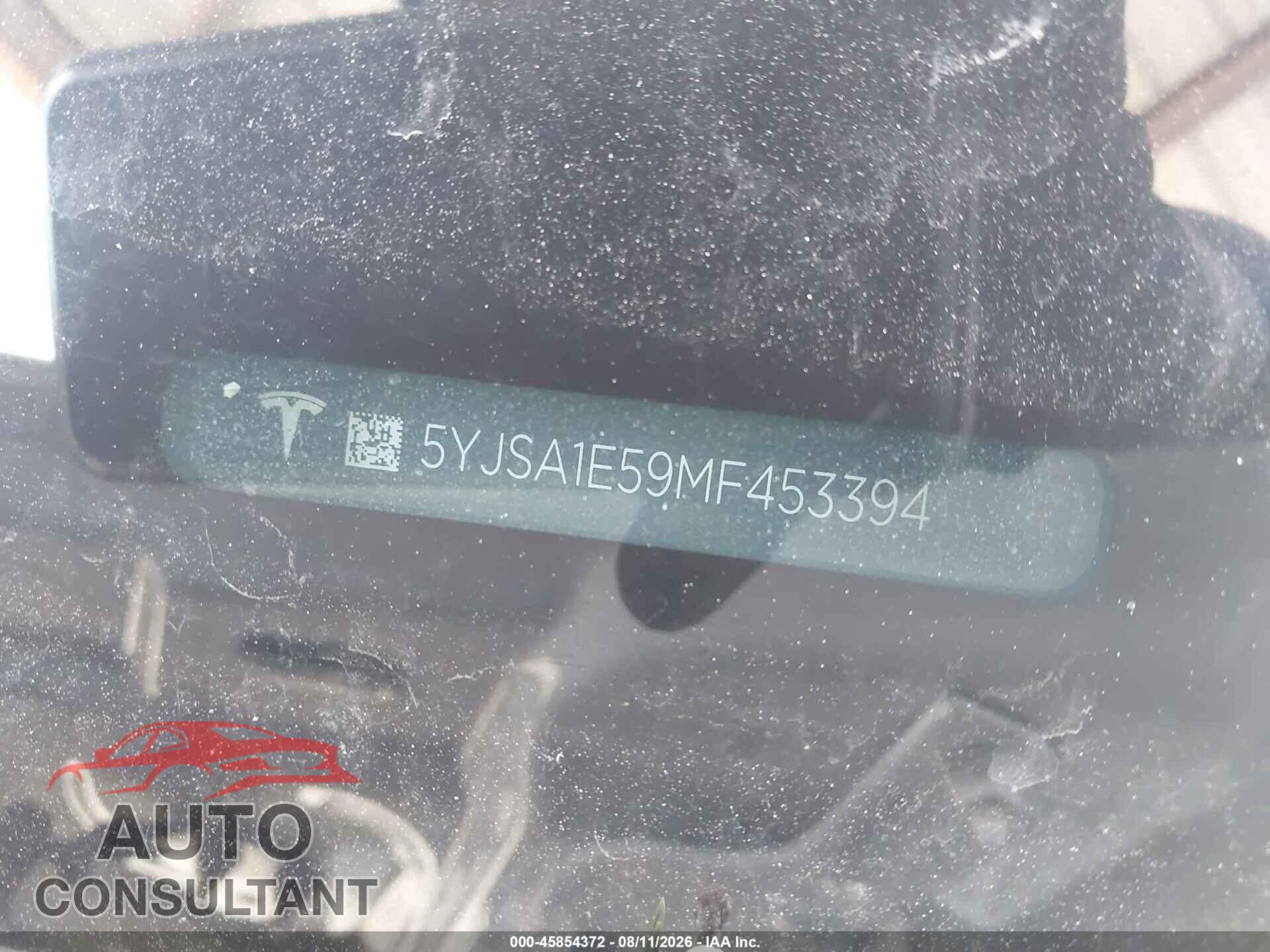 TESLA MODEL S 2021 - 5YJSA1E59MF453394