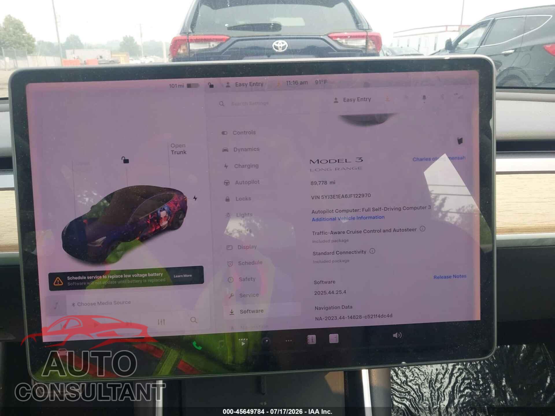 TESLA MODEL 3 2018 - 5YJ3E1EA6JF122970
